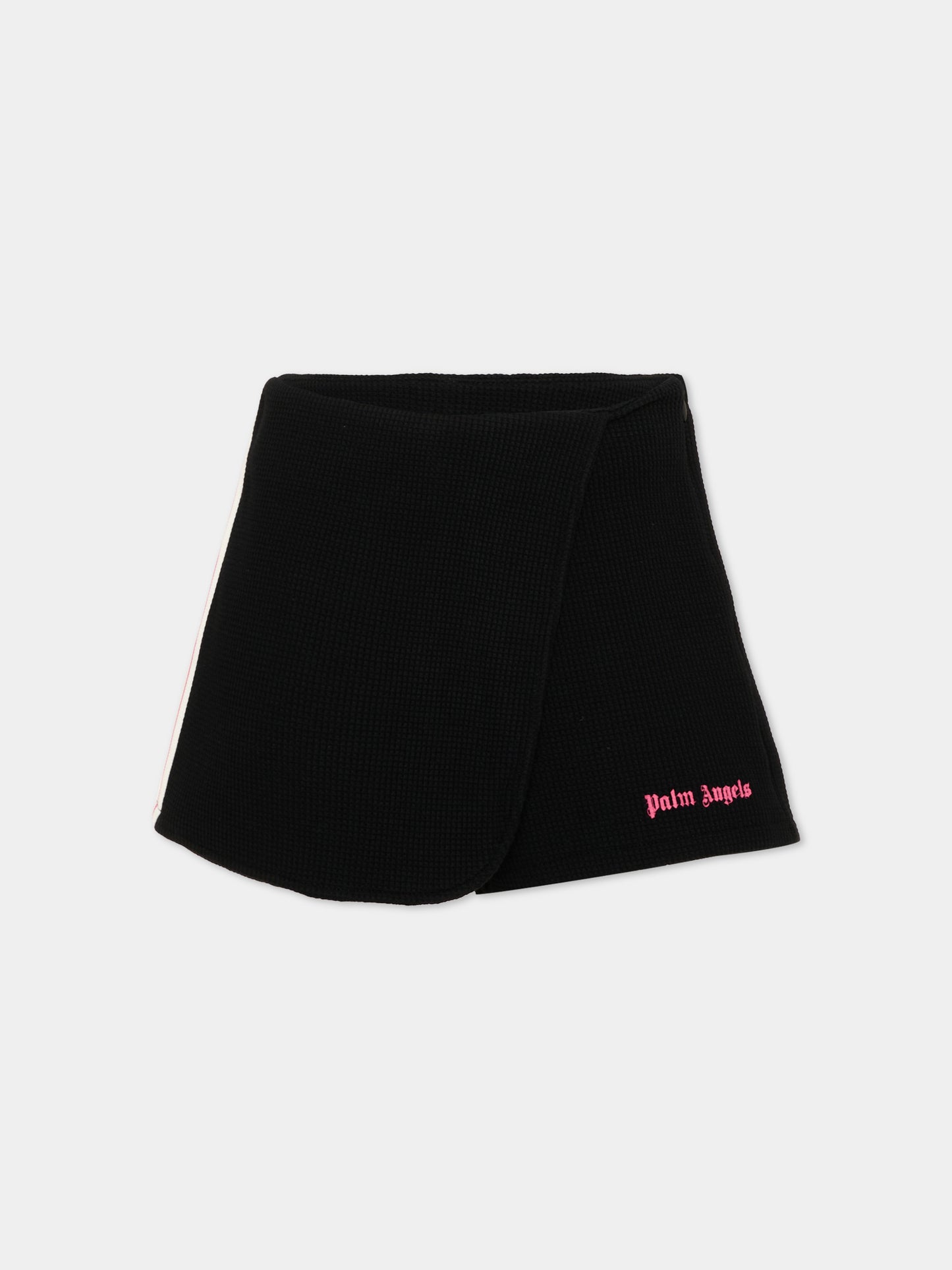 Shorts nero per bambina con logo,Palm Angels,PGCB00BS26JER001 110