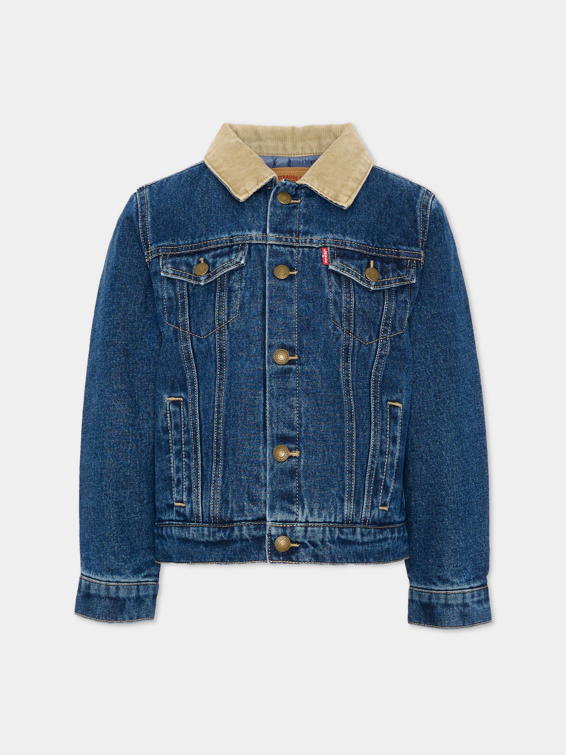 Giubbotto Di Jeans denim per bambino,Levi's Kids,8EN826 MFW