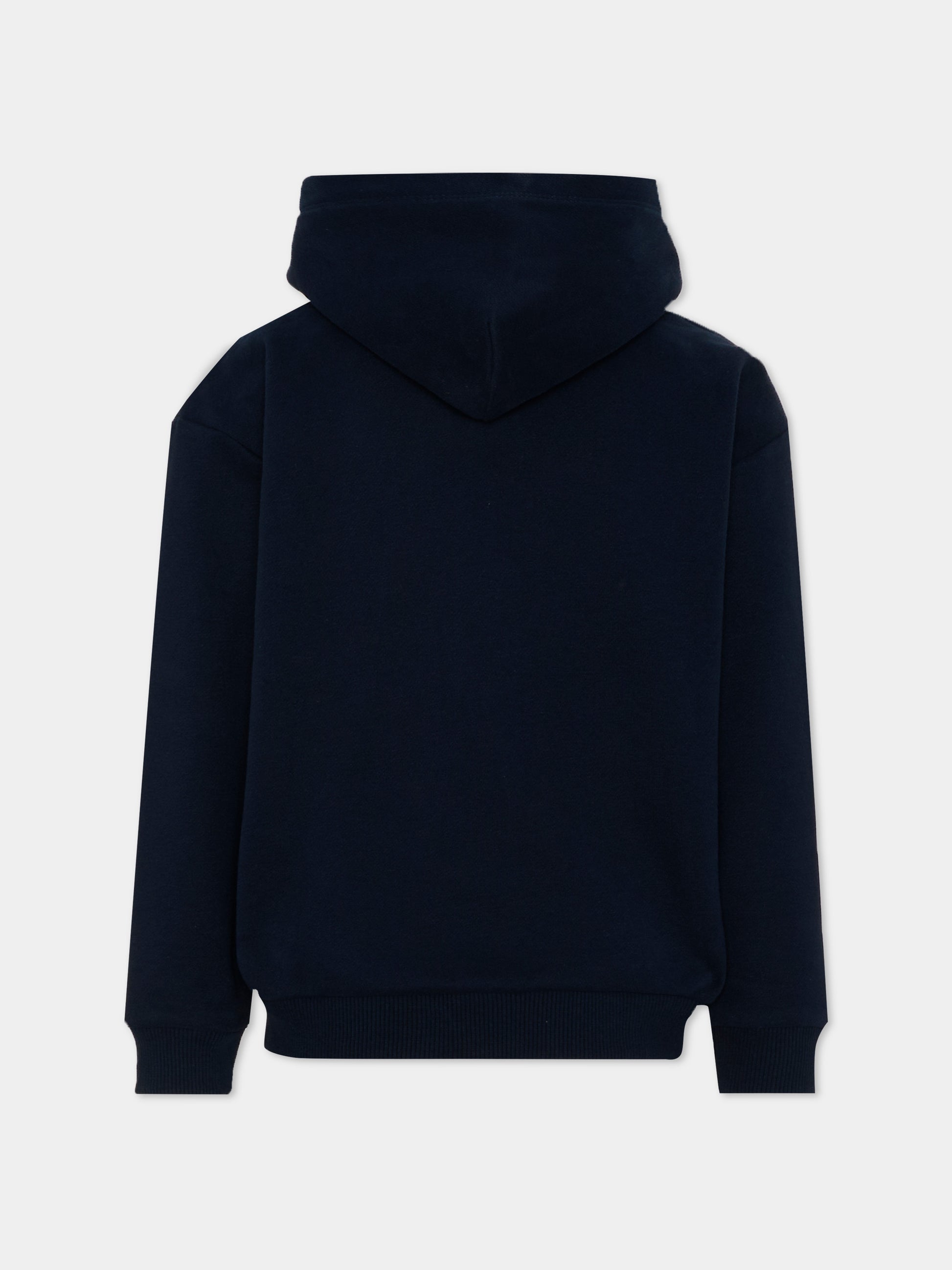 Felpa con cappuccio blu per bambino,Tommy Hilfiger Junior,KS0KS00726 C1G