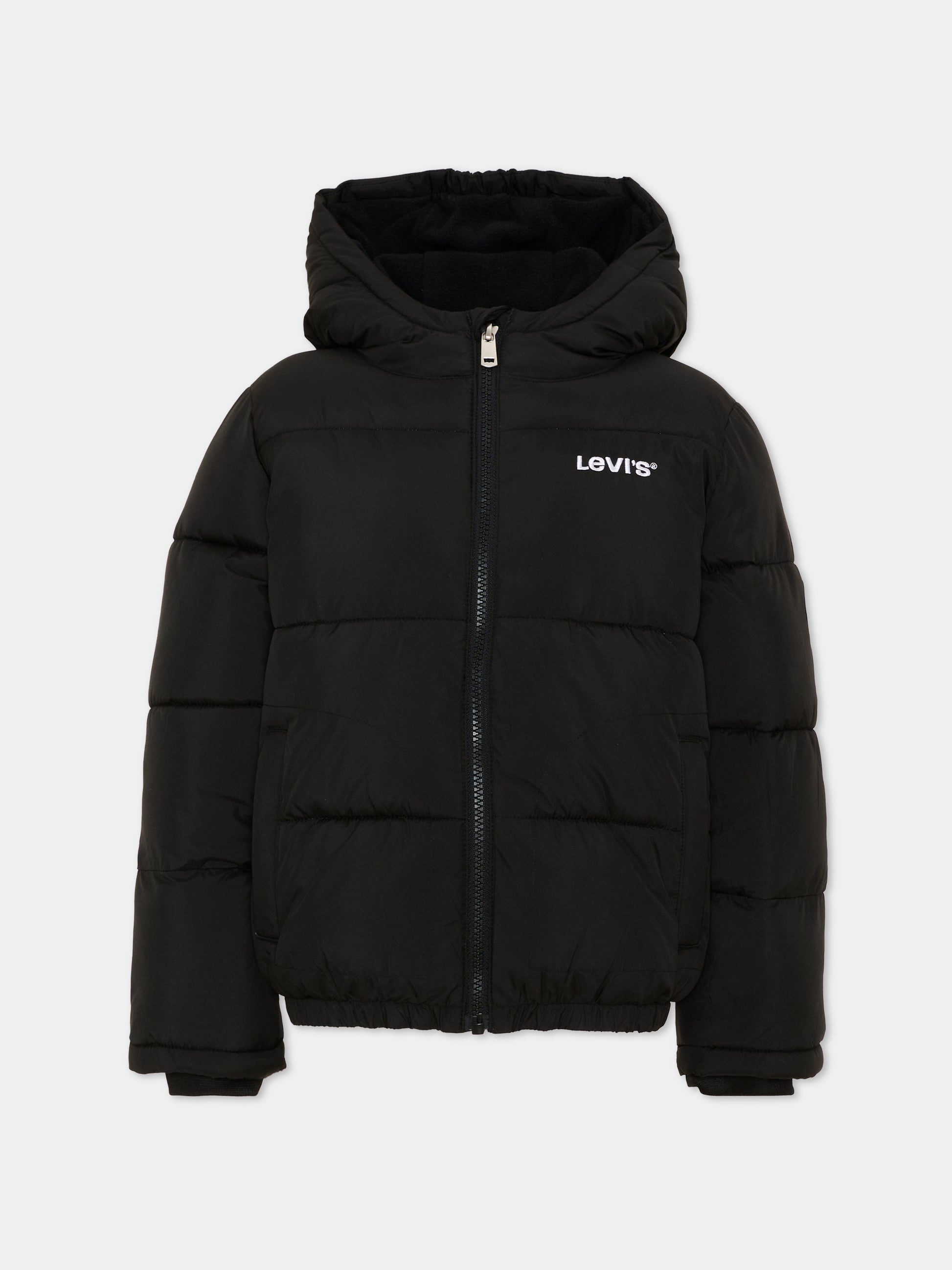 Piumini nero per bambino con logo,Levi's Kids,8EN633 023