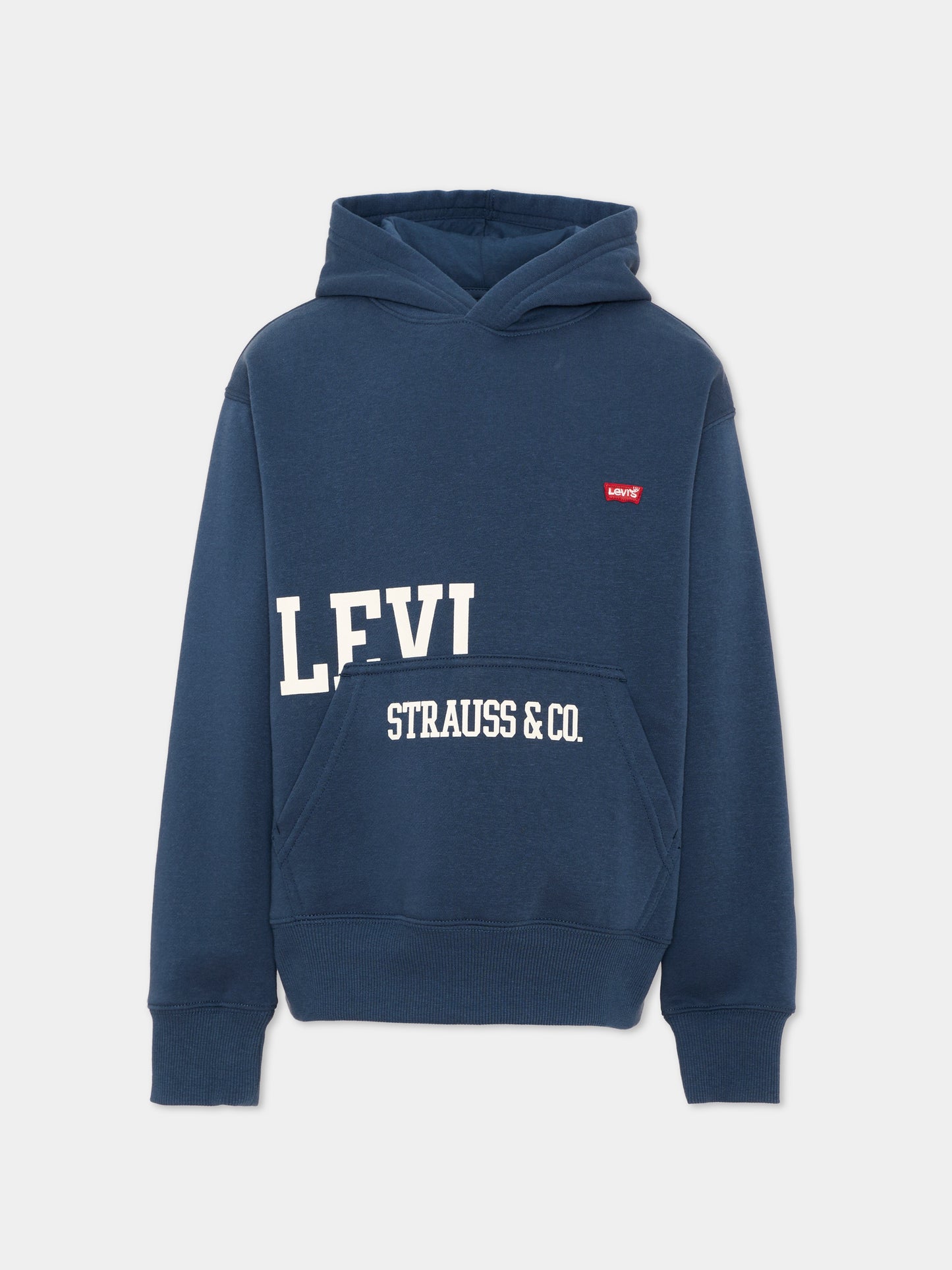 Felpa con cappuccio blu con logo,Levi's Kids,9EN719 UF3