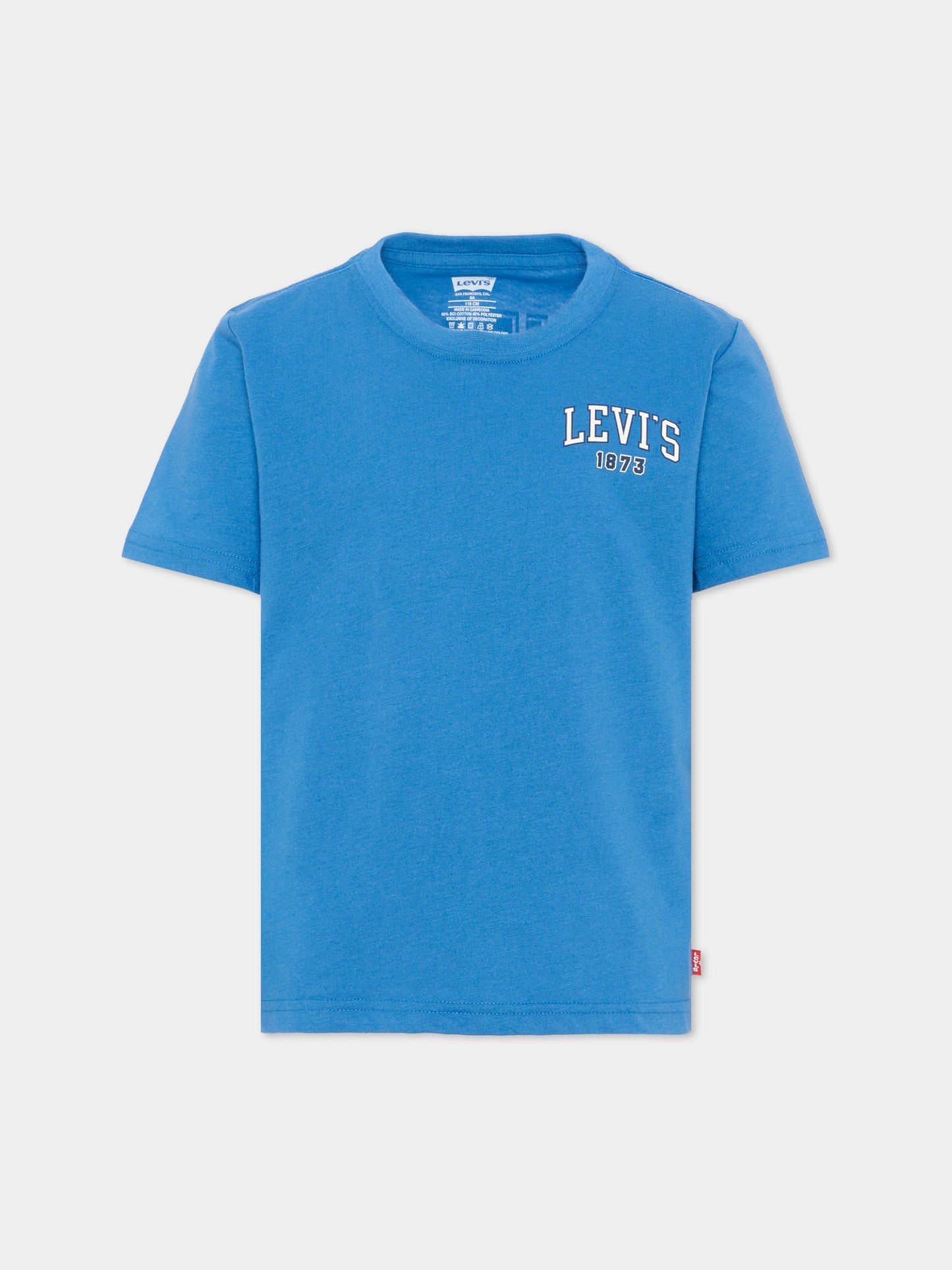 T-shirt azzurra per bambini con logo,Levi's Kids,8EN858 U6K