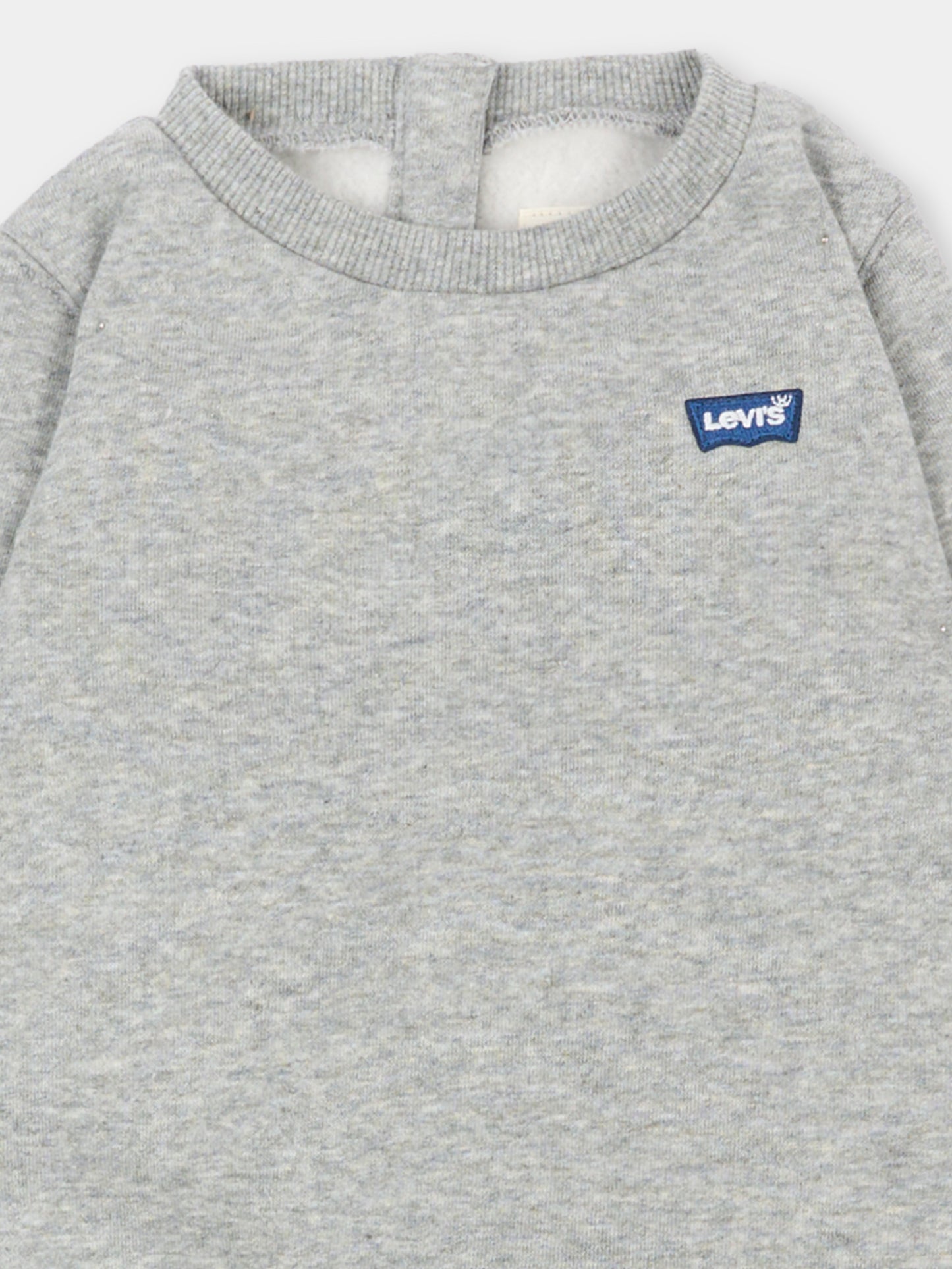 Completo sportivo lungo grigio per neonato,Levi's Kids,6EP012 C87
