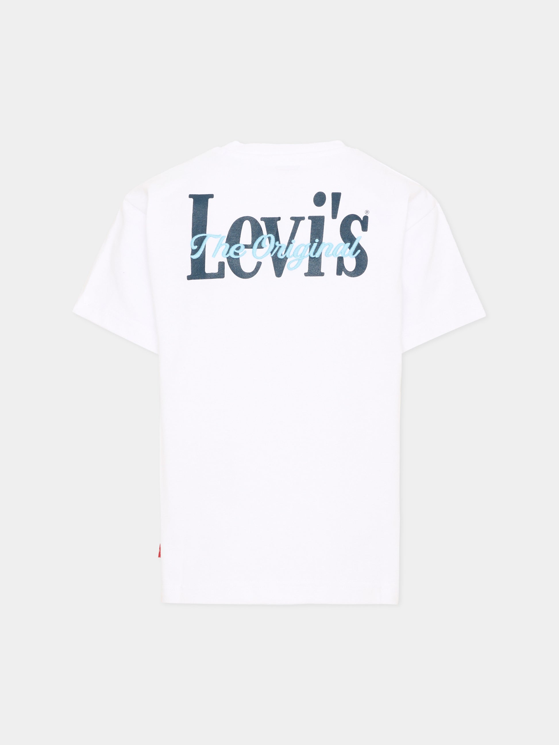 T-shirt a manica corta bianca con logo,Levi's Kids,8EP758 W1T