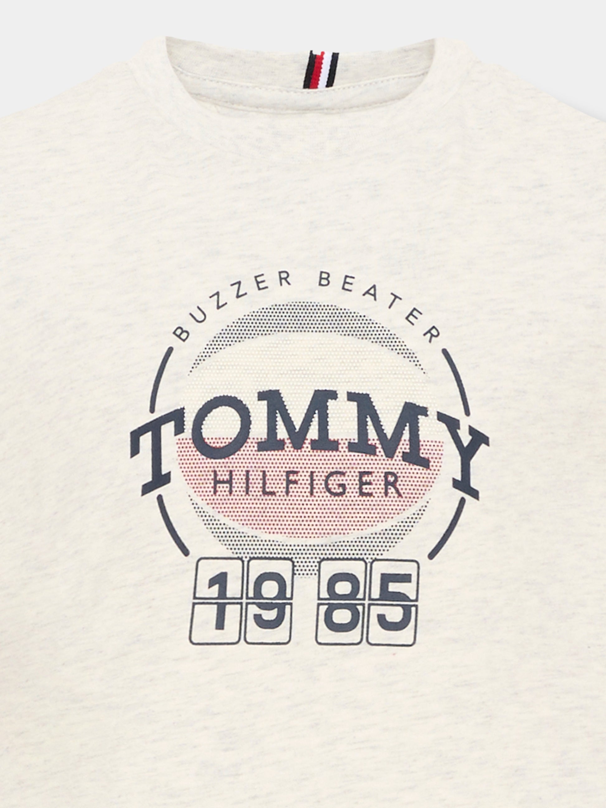 T-Shirt a manica corta bianca per bambino logo,Tommy Hilfiger Junior,KB0KB10277 P09