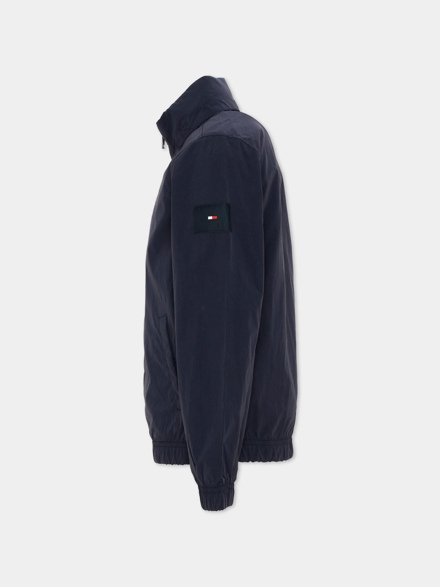 Giubbotto blu per bambino con micro-flag,Tommy Hilfiger Junior,KB0KB10396 C1G