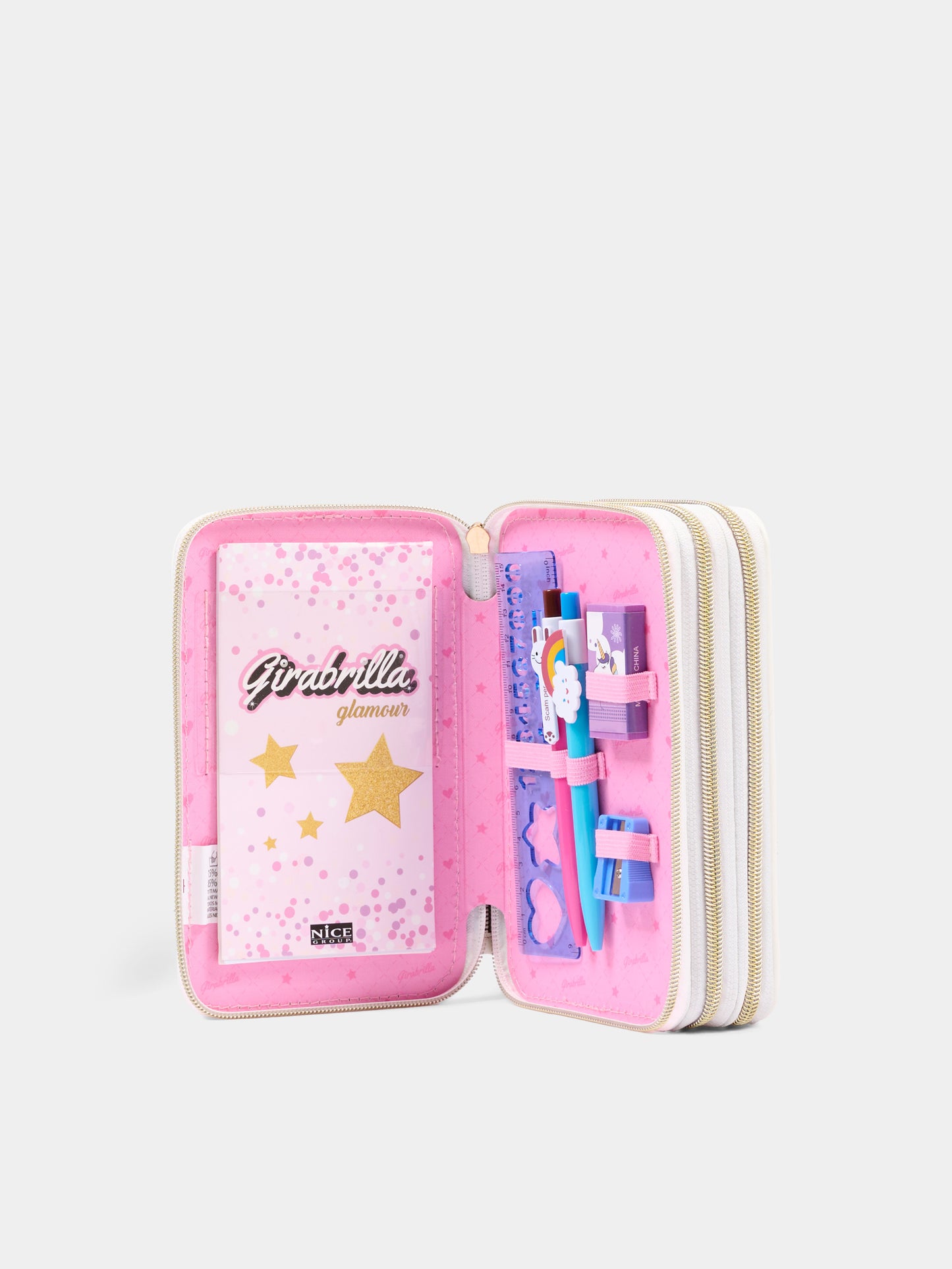 Astuccio bianco per bambina con cuore,Girabrilla,19085 19088