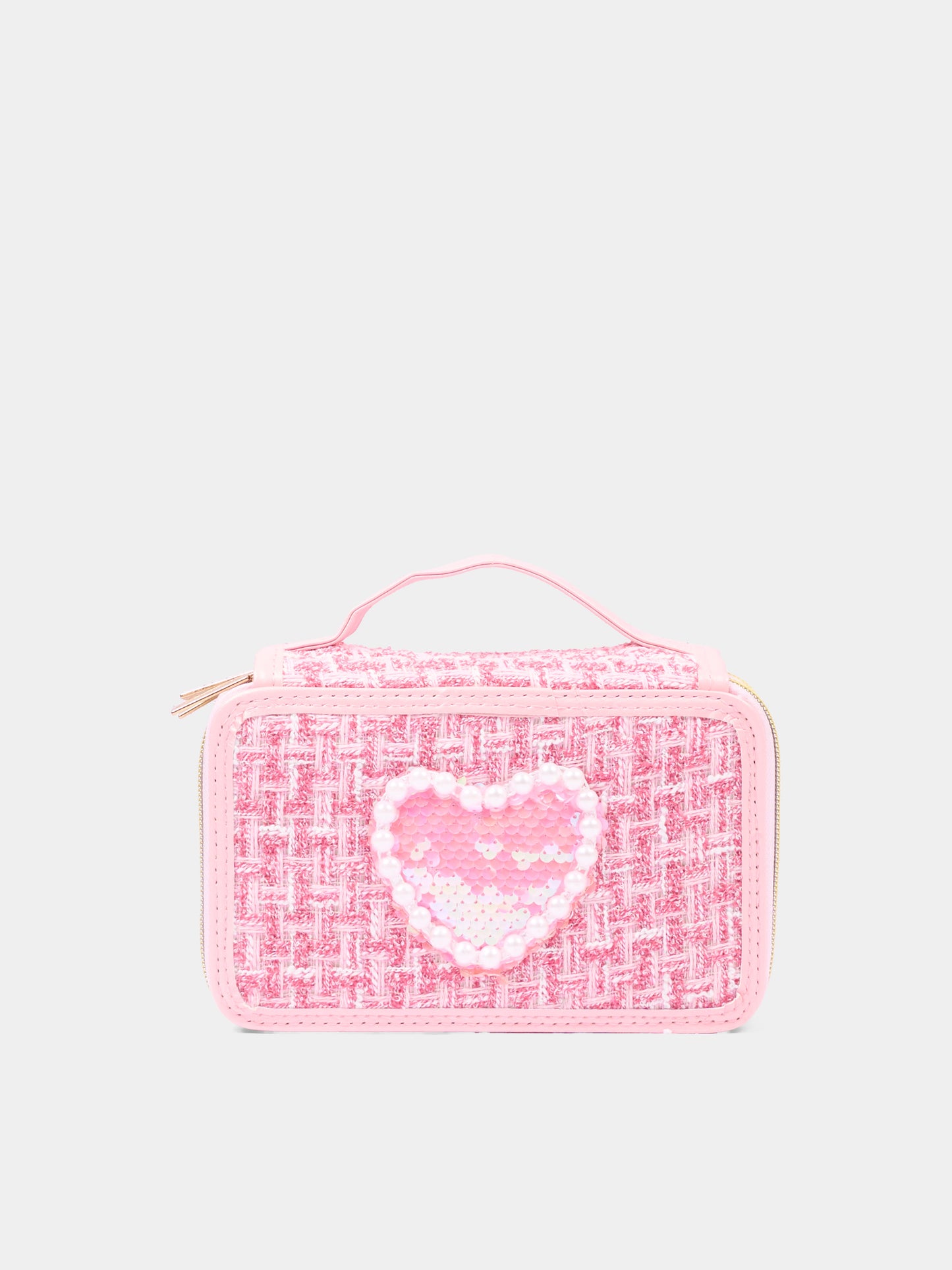Astuccio fucsia per bambina con cuore,Girabrilla,19085 19086