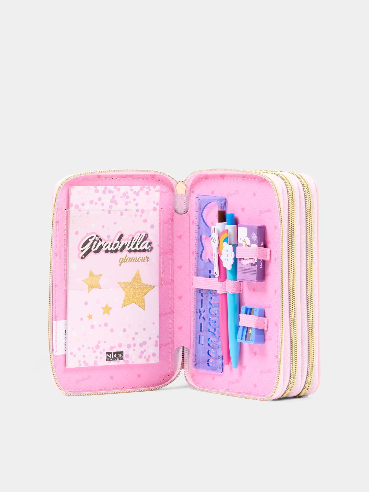 Astuccio fucsia per bambina con cuore,Girabrilla,19085 19086
