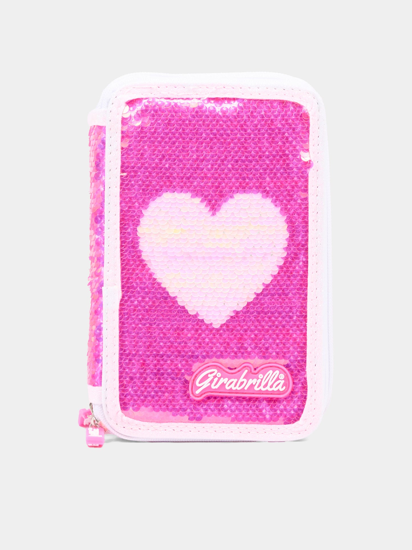 Astuccio fucsia per bambina con cuore,Girabrilla,19116 19117