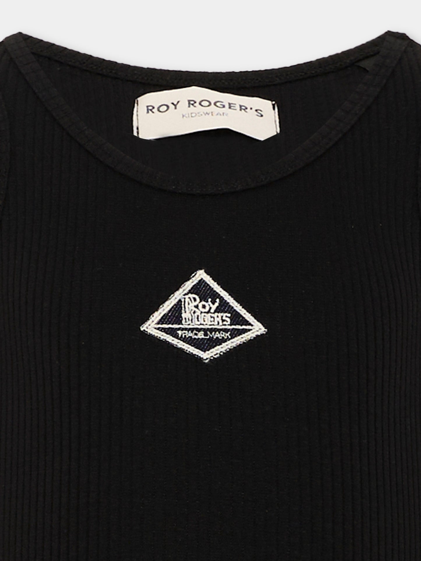 Canotte nero per bambina con logo,Roy Roger's Kids,RG168 0 658