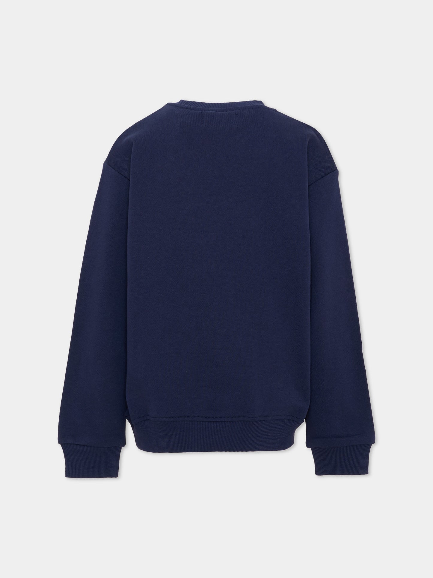 Felpa blu per bambino con tasca denim,Roy Roger's Kids,RG100 0 3854