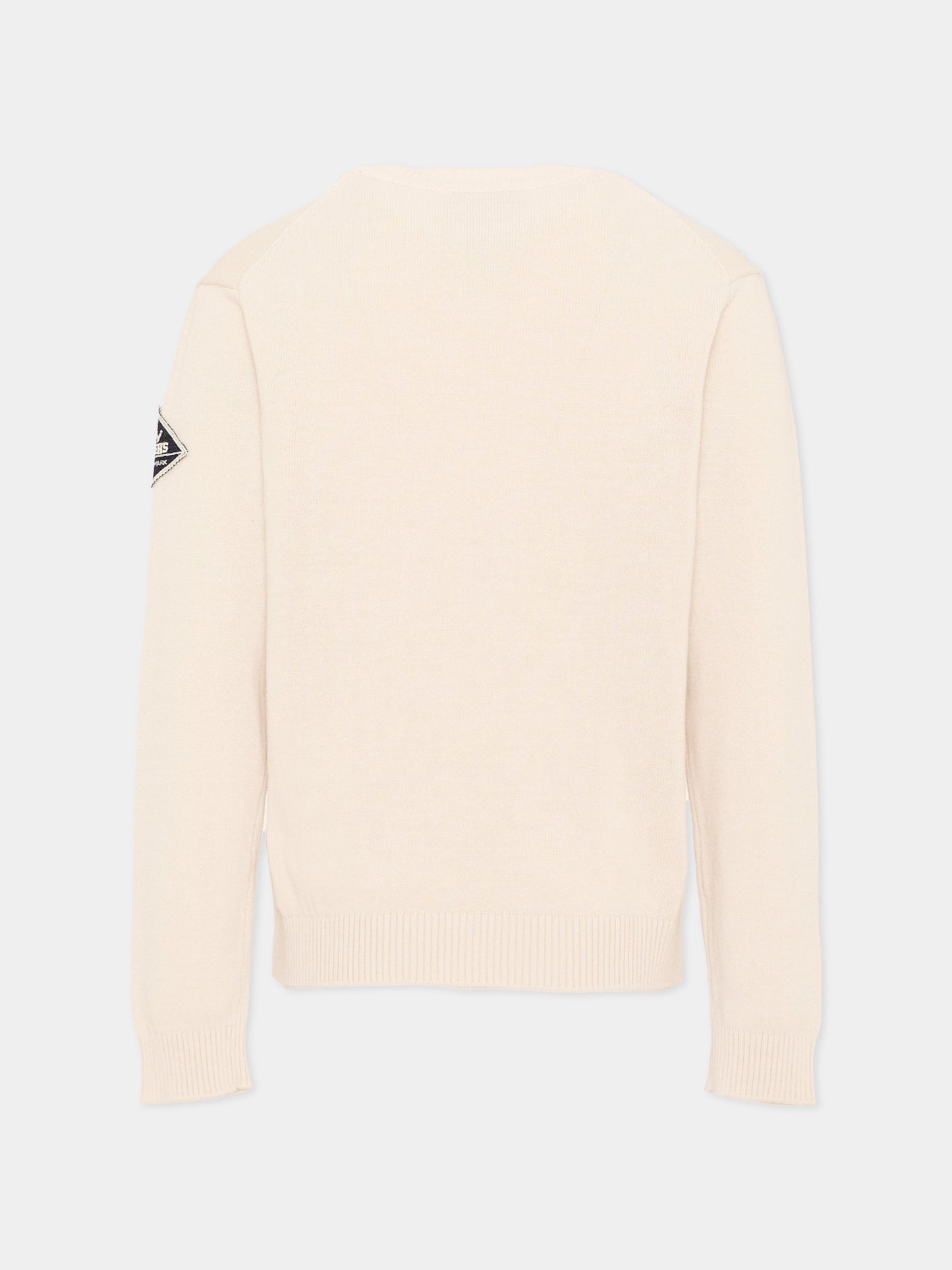 Maglione beige per bambino con patch,Roy Roger's Kids,RG109 0 421