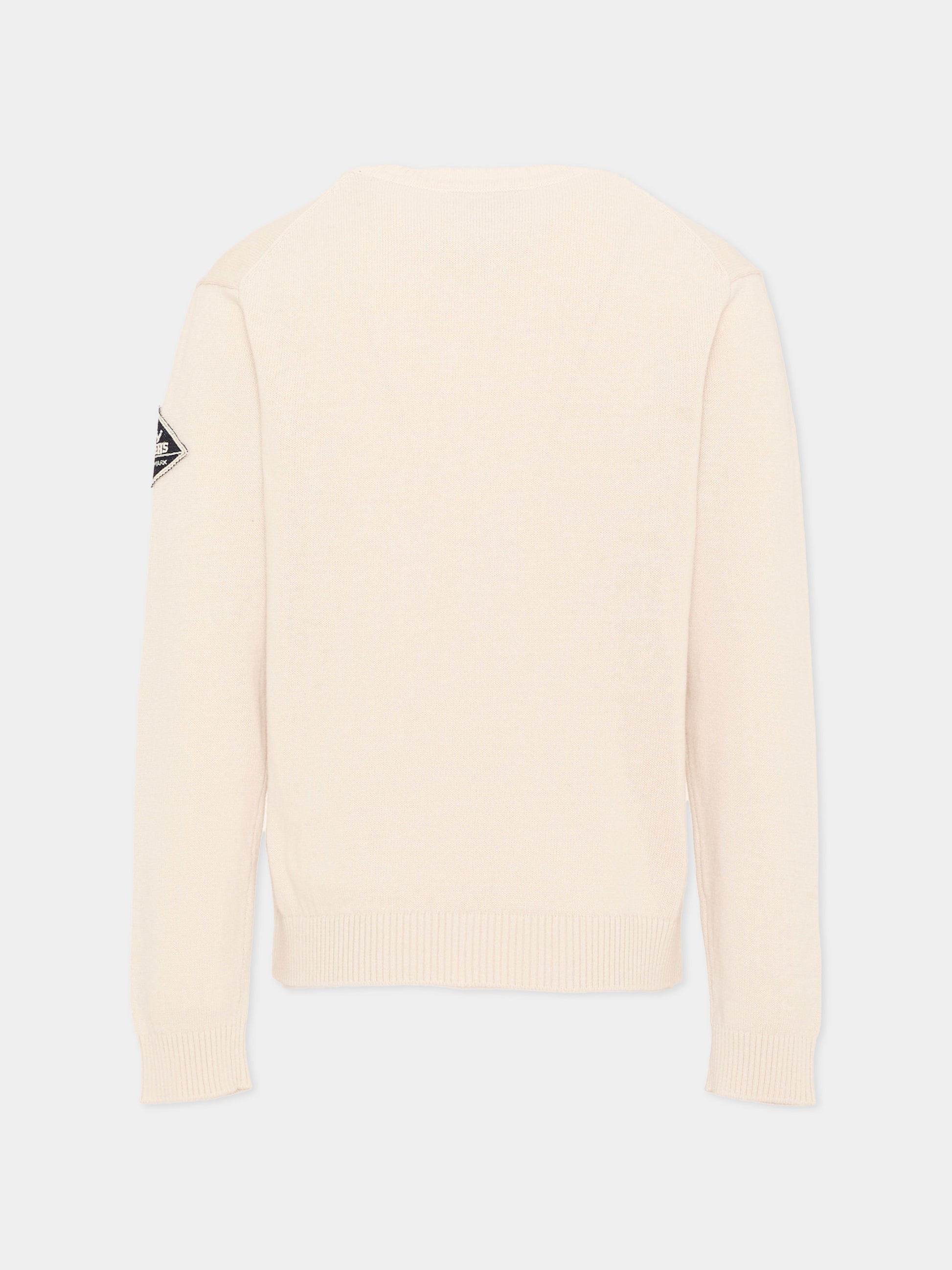 Maglione beige per bambino con patch,Roy Roger's Kids,RG109 0 421