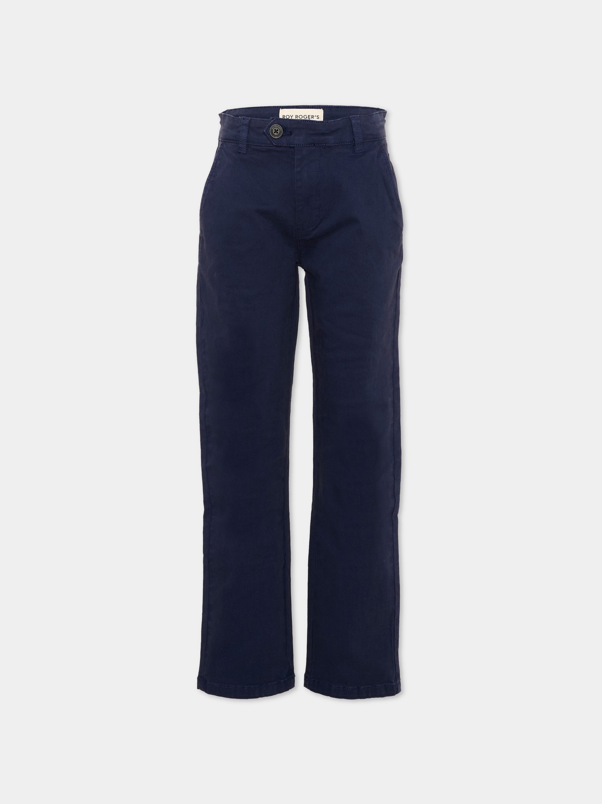 Pantalone blu per bambino tinta unita,Roy Roger's Kids,RG132 0 3854