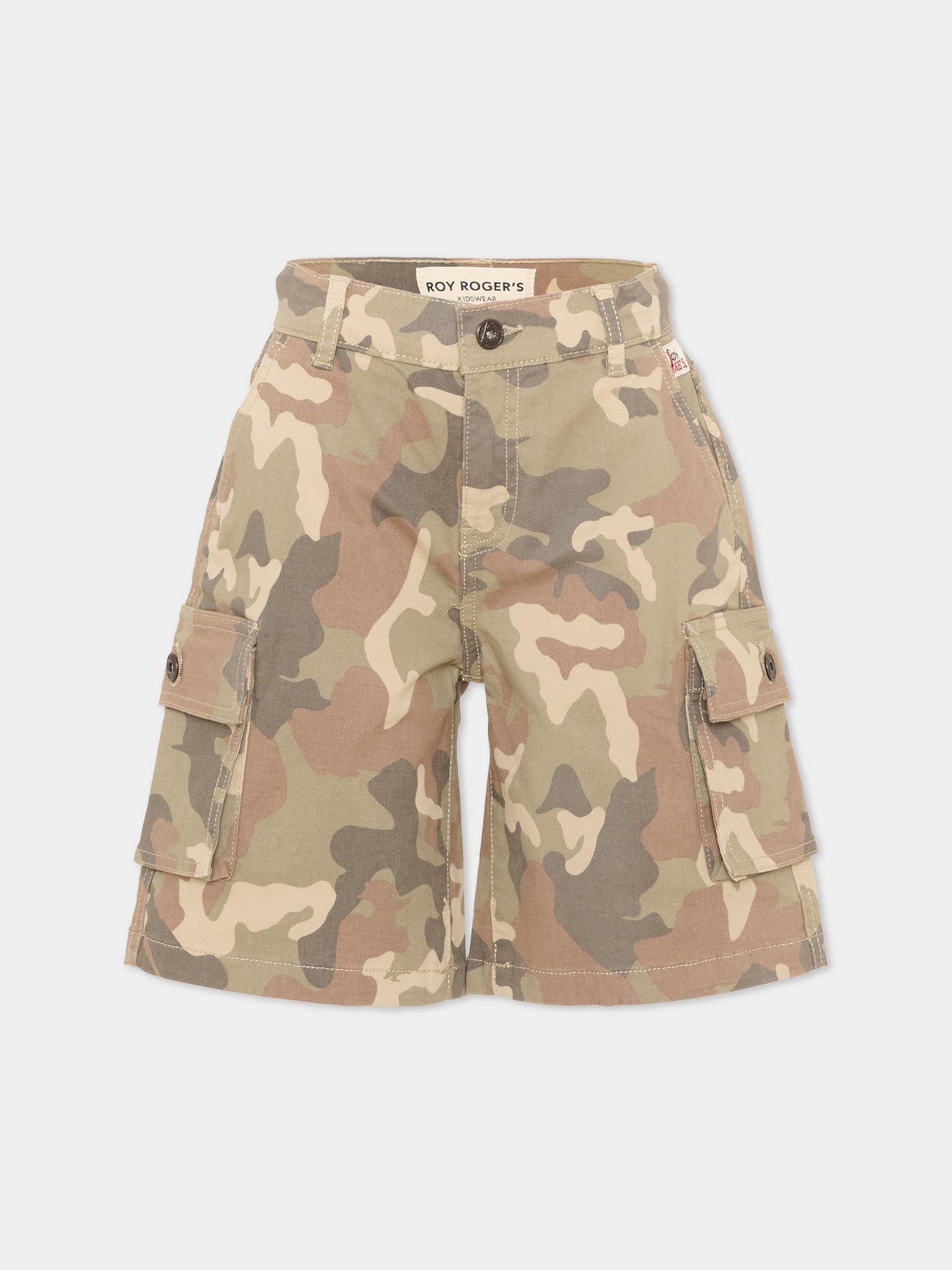 Pantalone multicolor camouflage per bambino,Roy Roger's Kids,RG139 0 6BVM