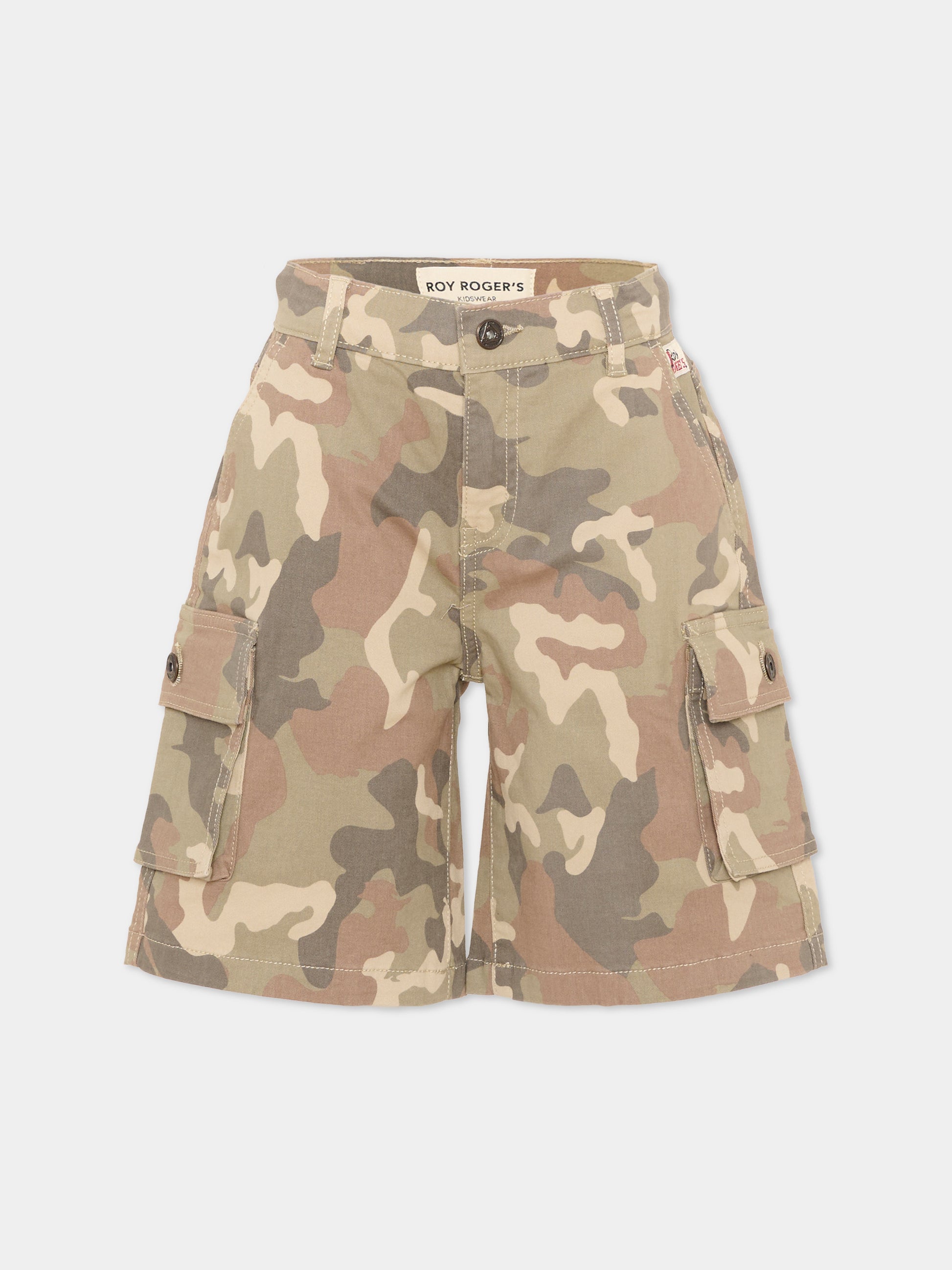 Pantalone multicolor camouflage per bambino,Roy Roger's Kids,RG139 0 6BVM