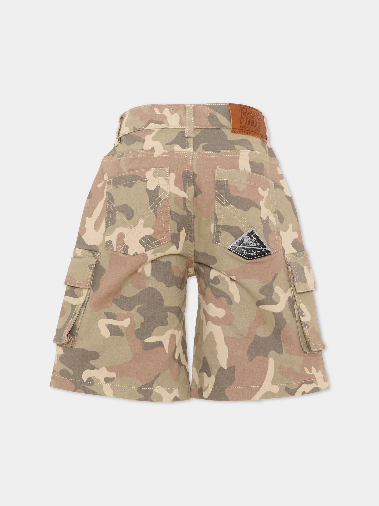 Pantalone multicolor camouflage per bambino,Roy Roger's Kids,RG139 0 6BVM
