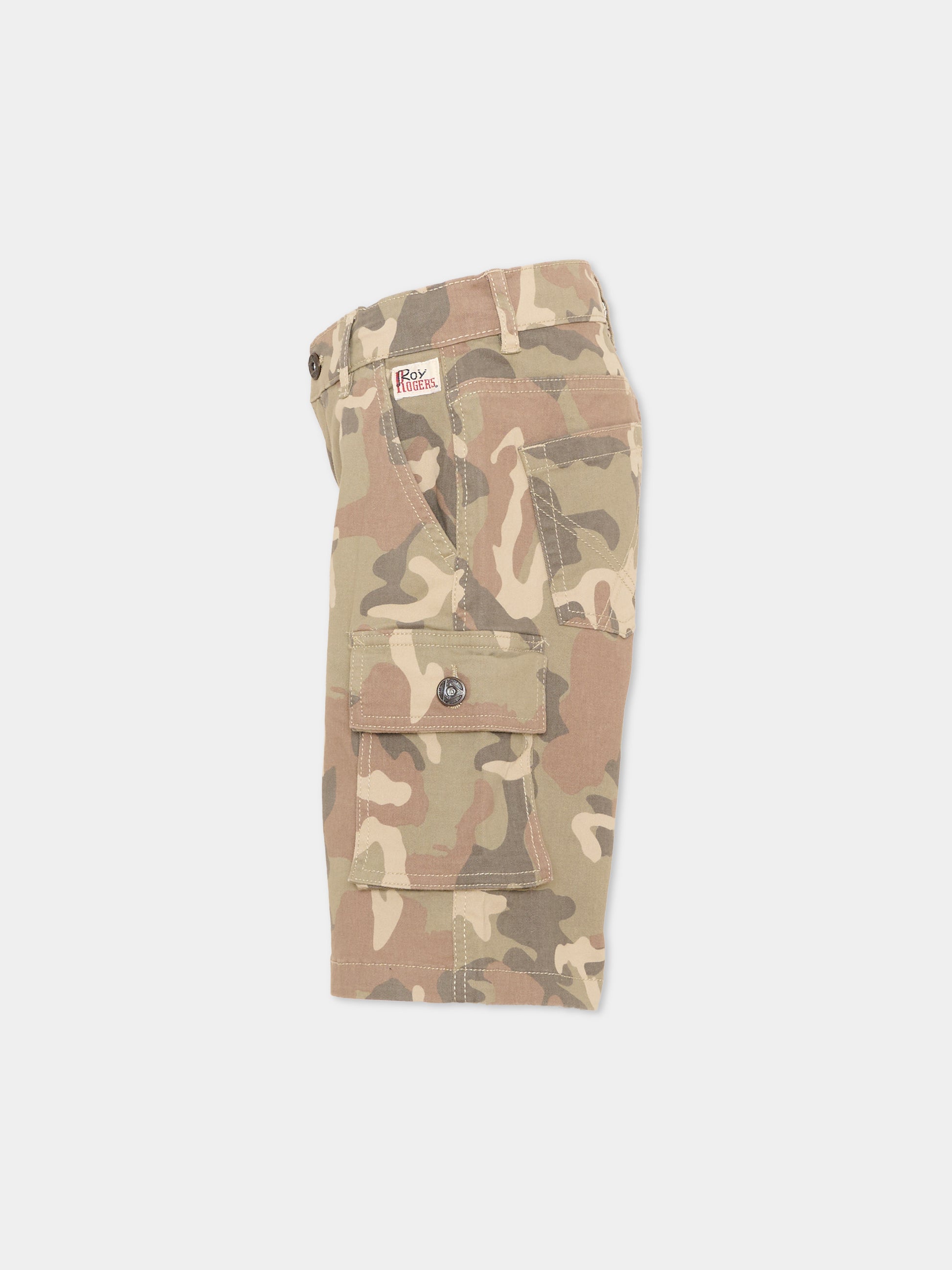 Pantalone multicolor camouflage per bambino,Roy Roger's Kids,RG139 0 6BVM