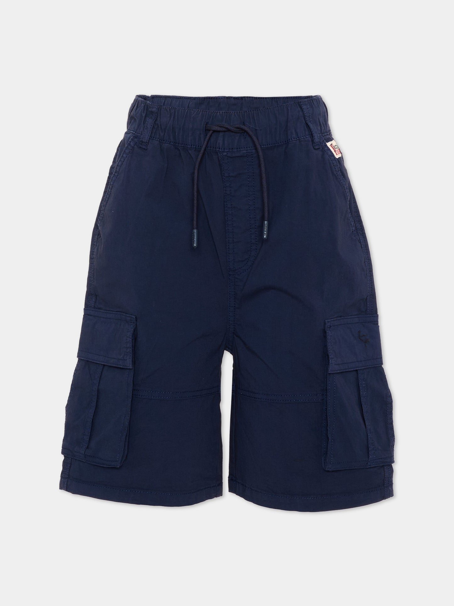 Shorts blu per bambino cargo,Roy Roger's Kids,RG143 0 3854