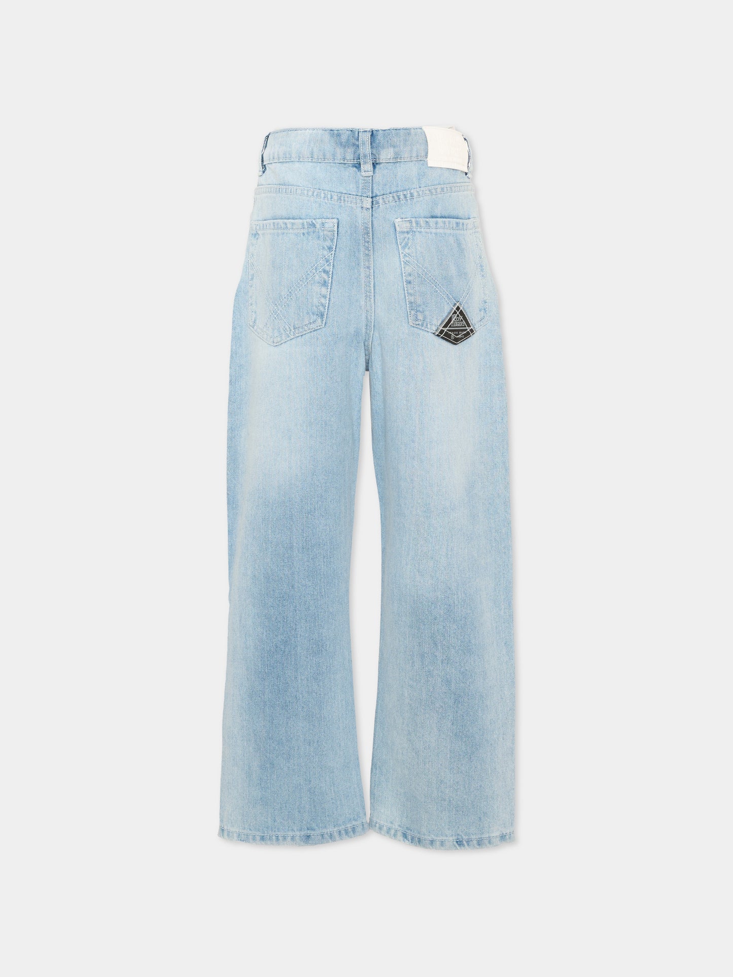 Jeans denim per bambino gamba ampia,Roy Roger's Kids,RG146 0 7027