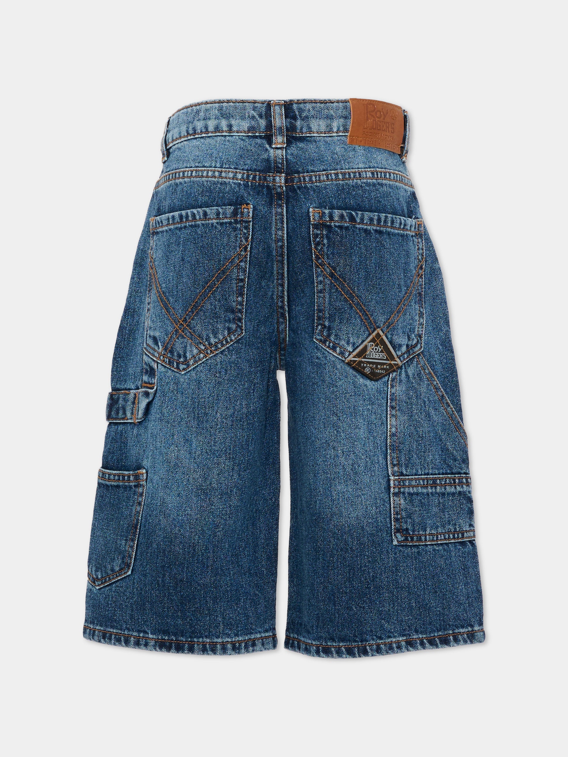 Jeans denim per bambino cargo,Roy Roger's Kids,RG197 0 7012