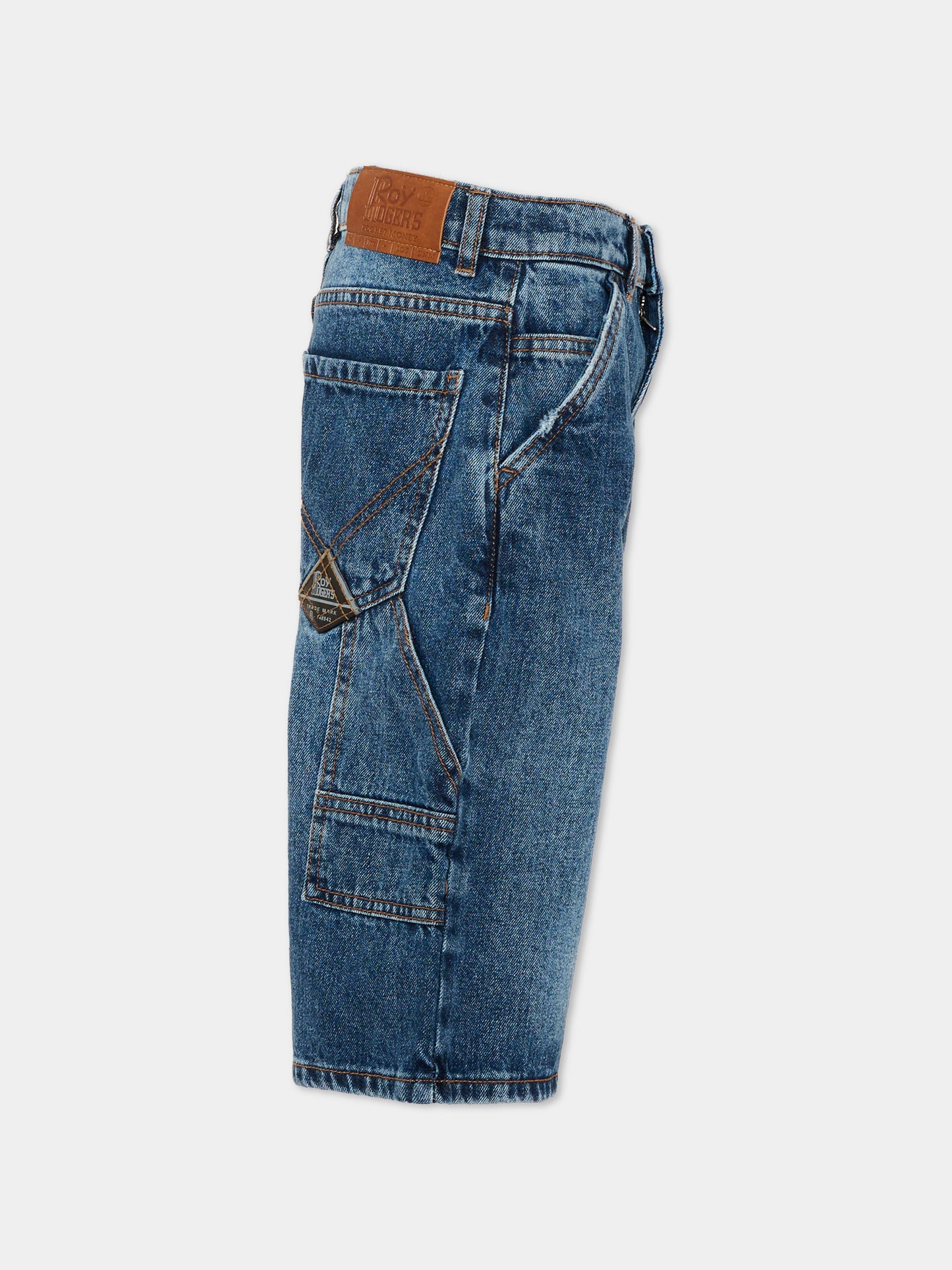 Jeans denim per bambino cargo,Roy Roger's Kids,RG197 0 7012