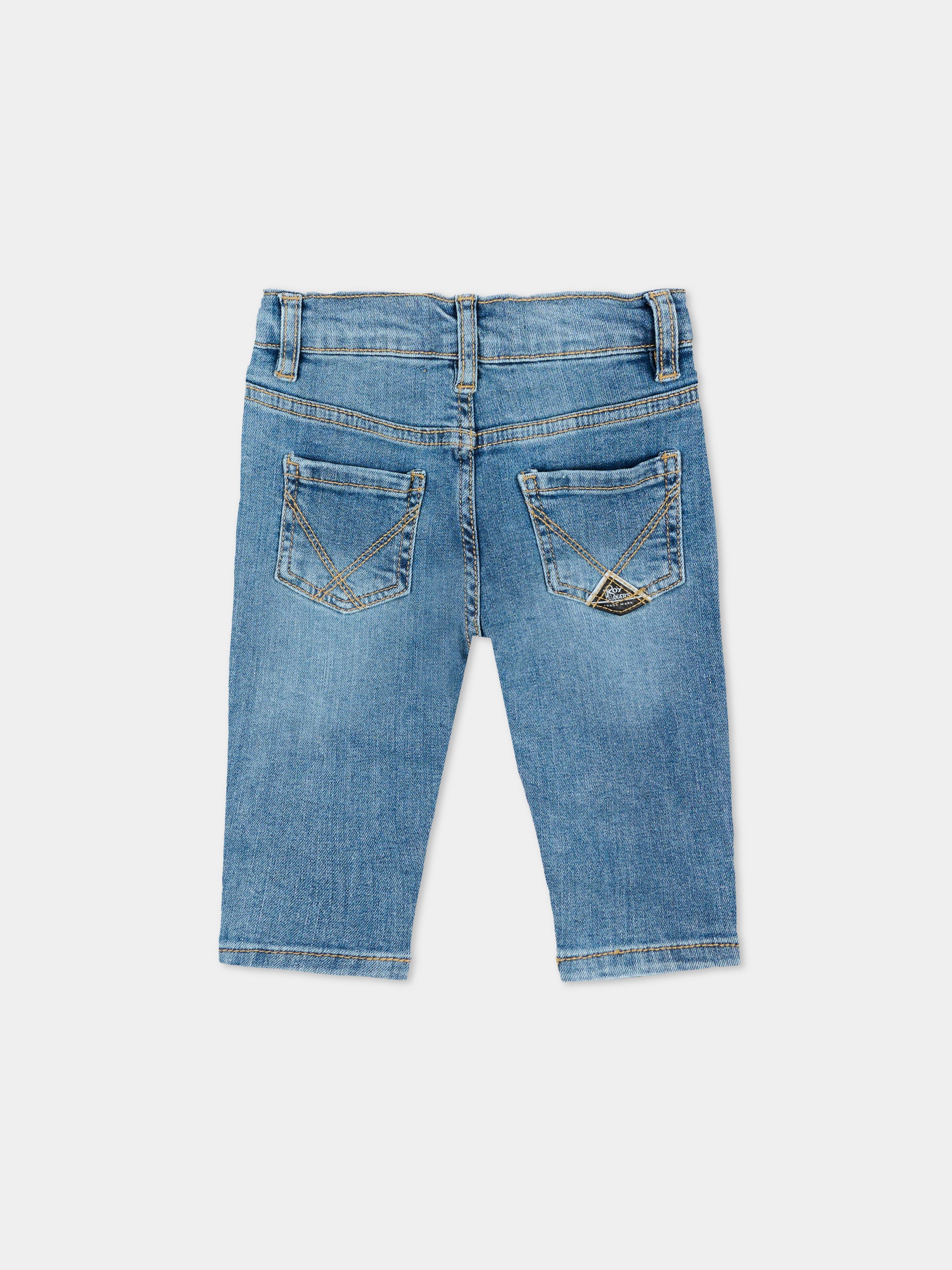 Jeans denim per neonato,Roy Roger's Kids,RG191 0 7028