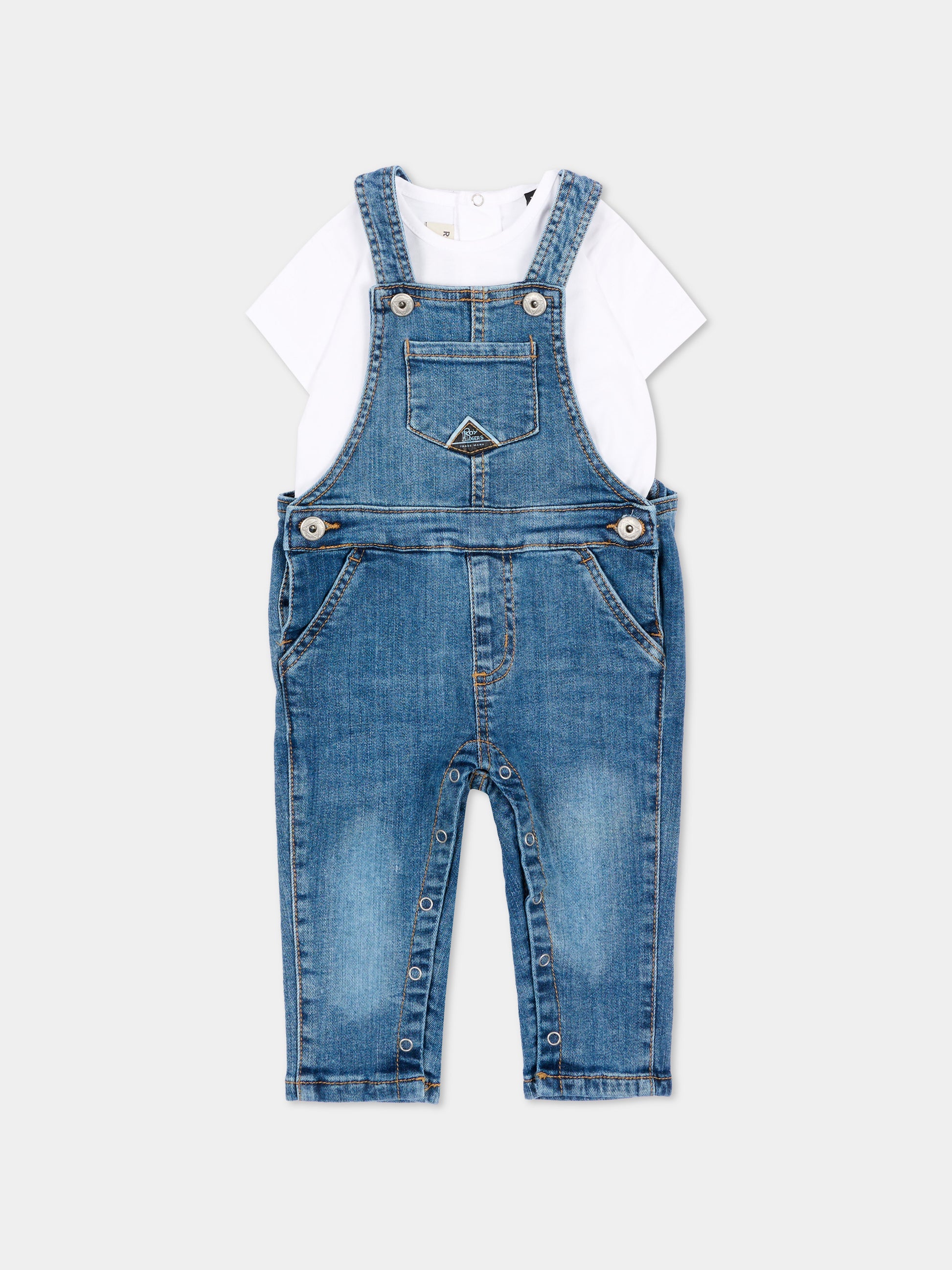 Salopette denim per neonato,Roy Roger's Kids,RG201 K1 113
