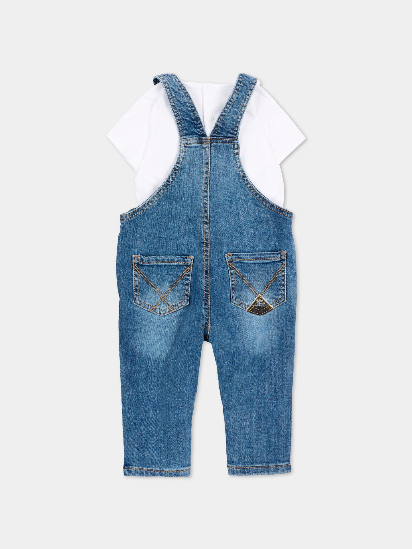 Salopette denim per neonato,Roy Roger's Kids,RG201 K1 113