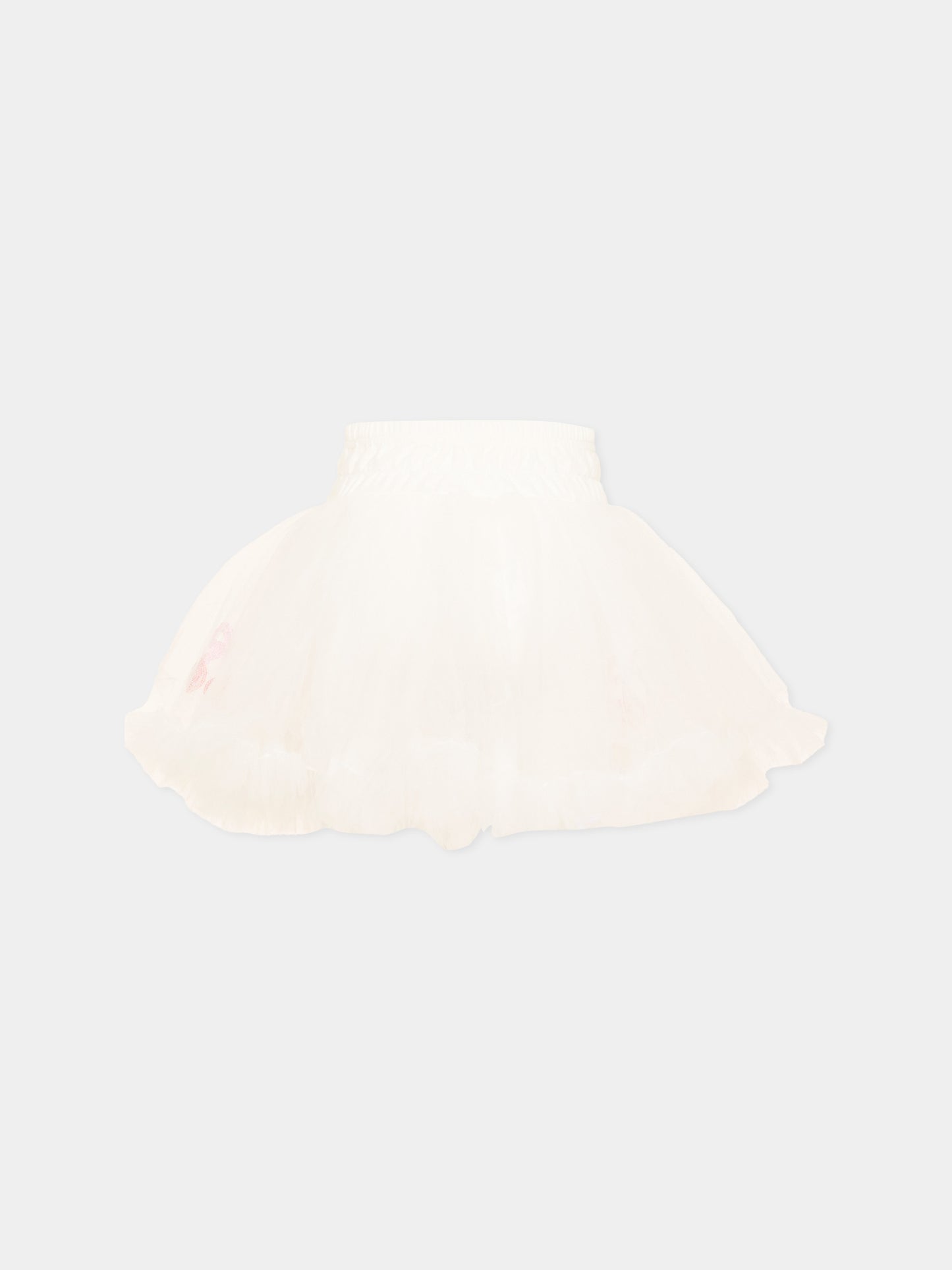 Gonna bianca con ciliegie per bambina,Poco Blush,SS26270
