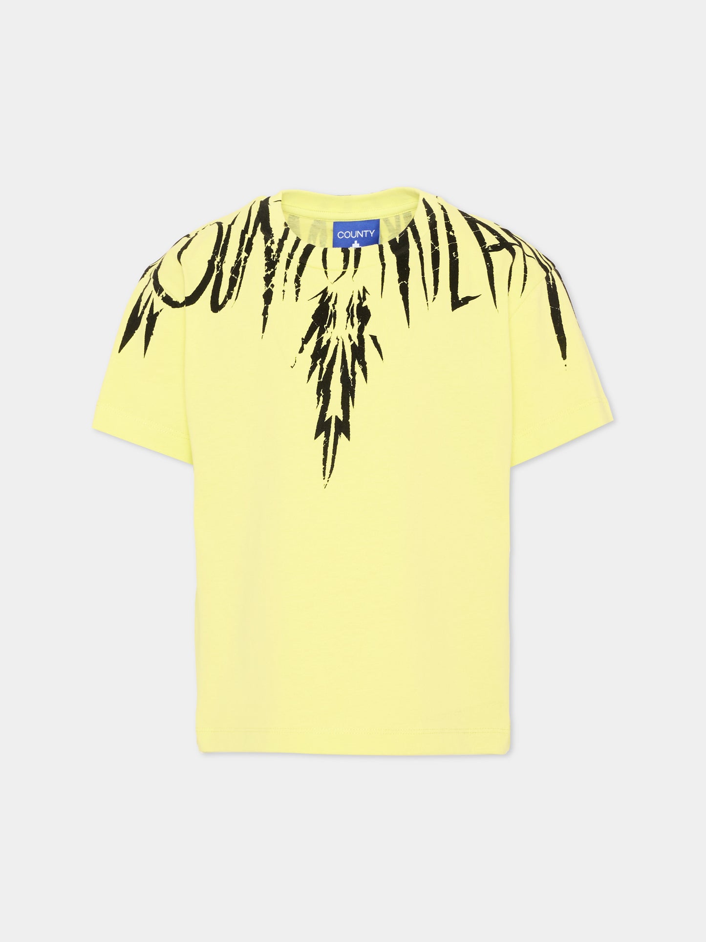T-shirt gialla per bambino con ali,County Of Milan Kids,S6CMJBTH026 020