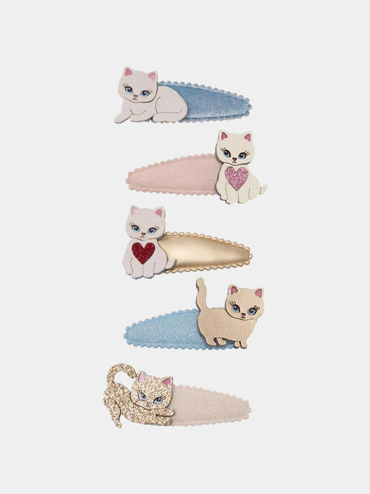 Multicolor hairpin set for Girl with cats
