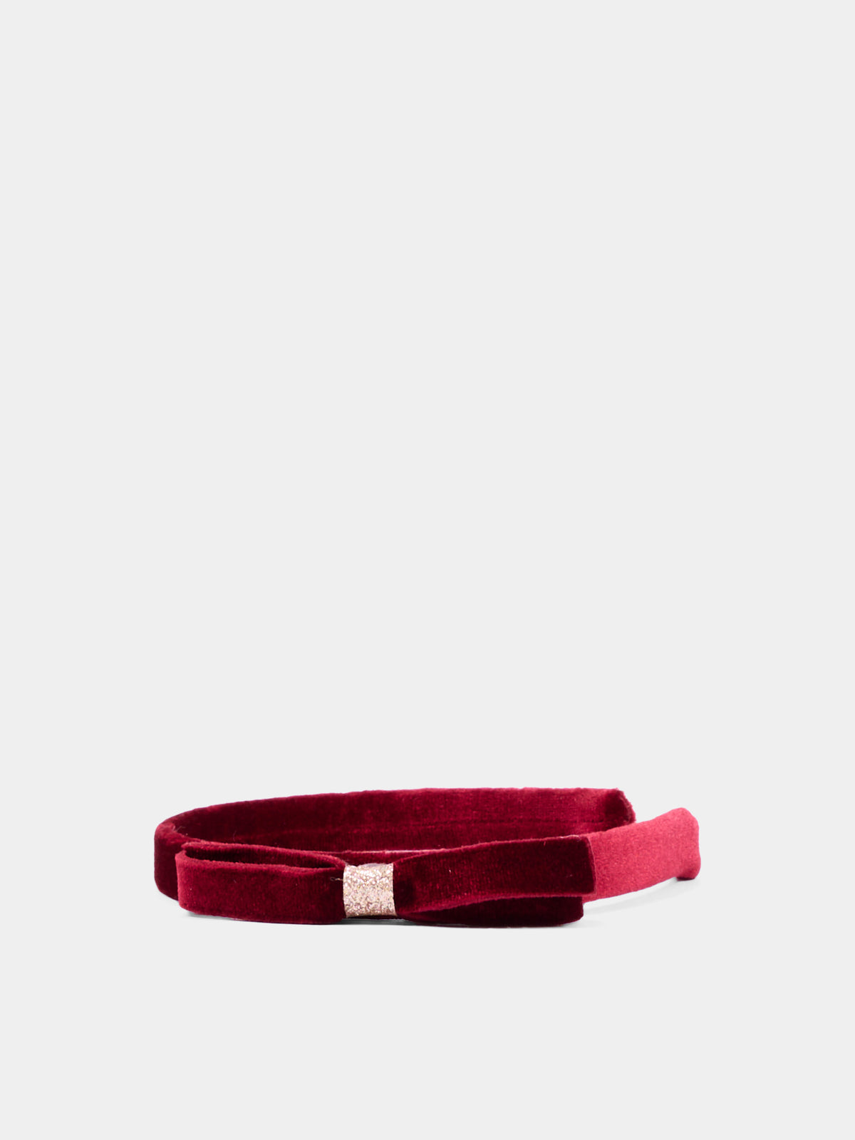 Red headband for Girl with bow