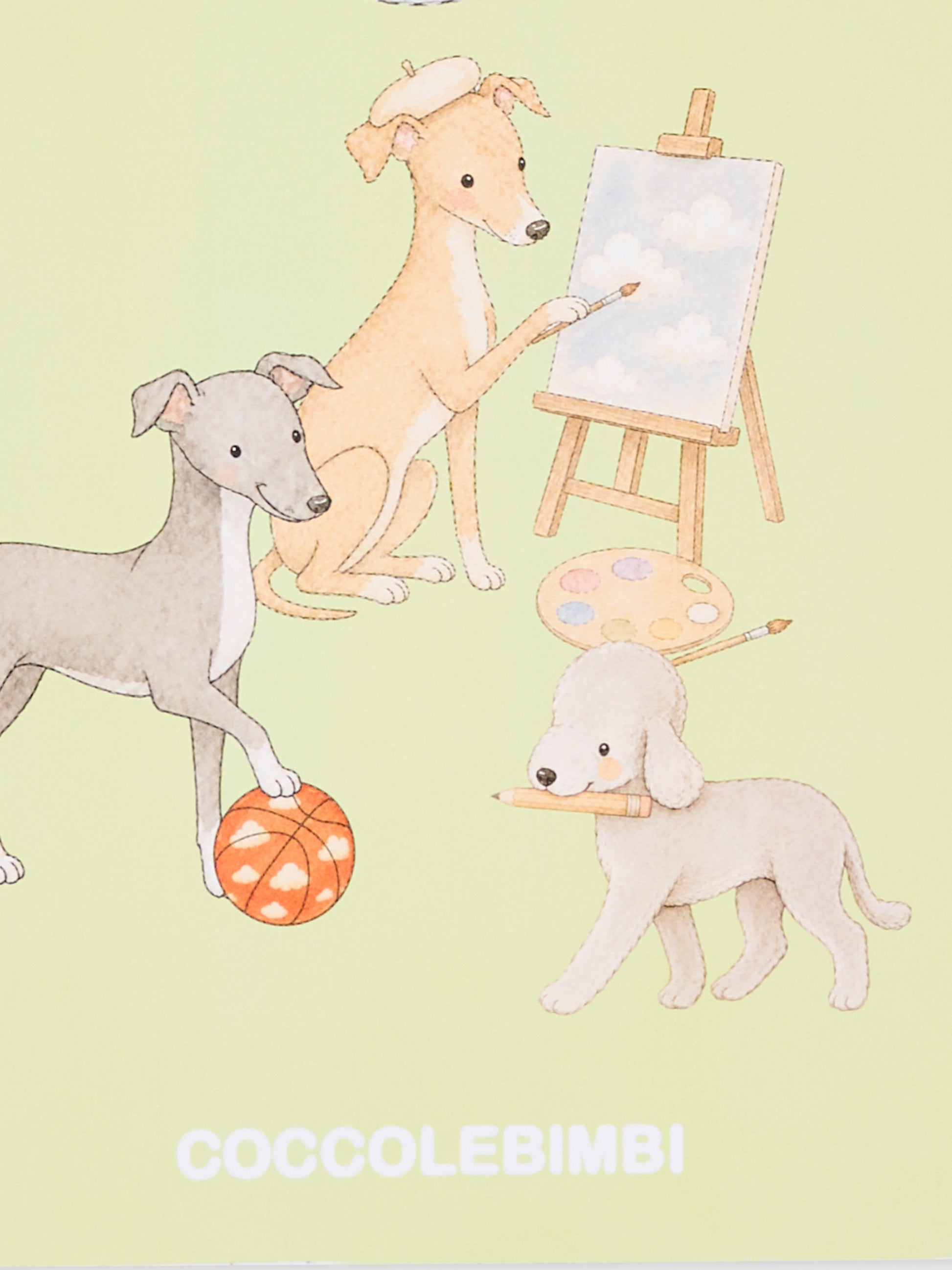 Quaderno verde per bambini con cani,Kartos,CB01055303Q
