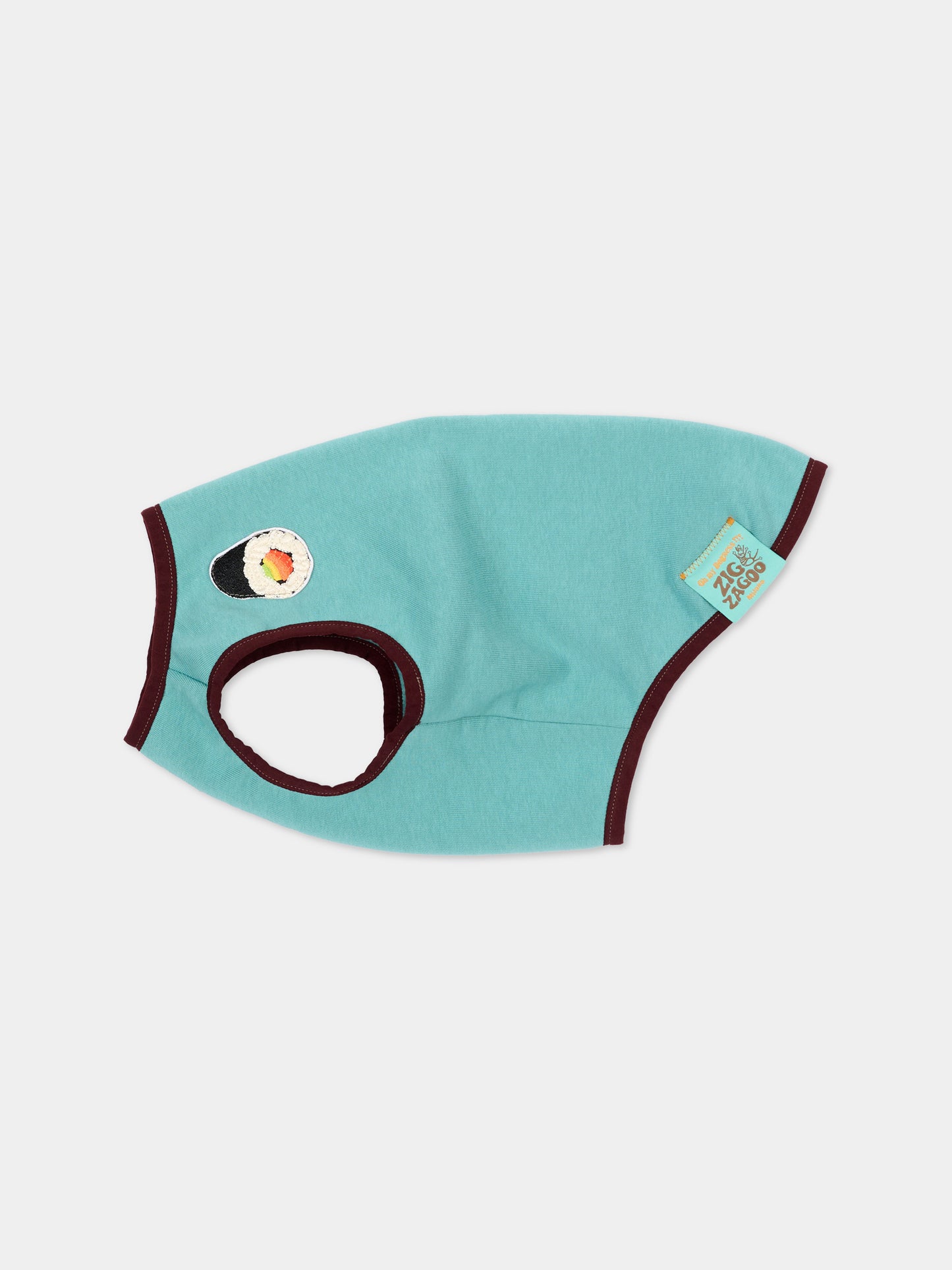 Tutina Ludovica verde per cani con patch