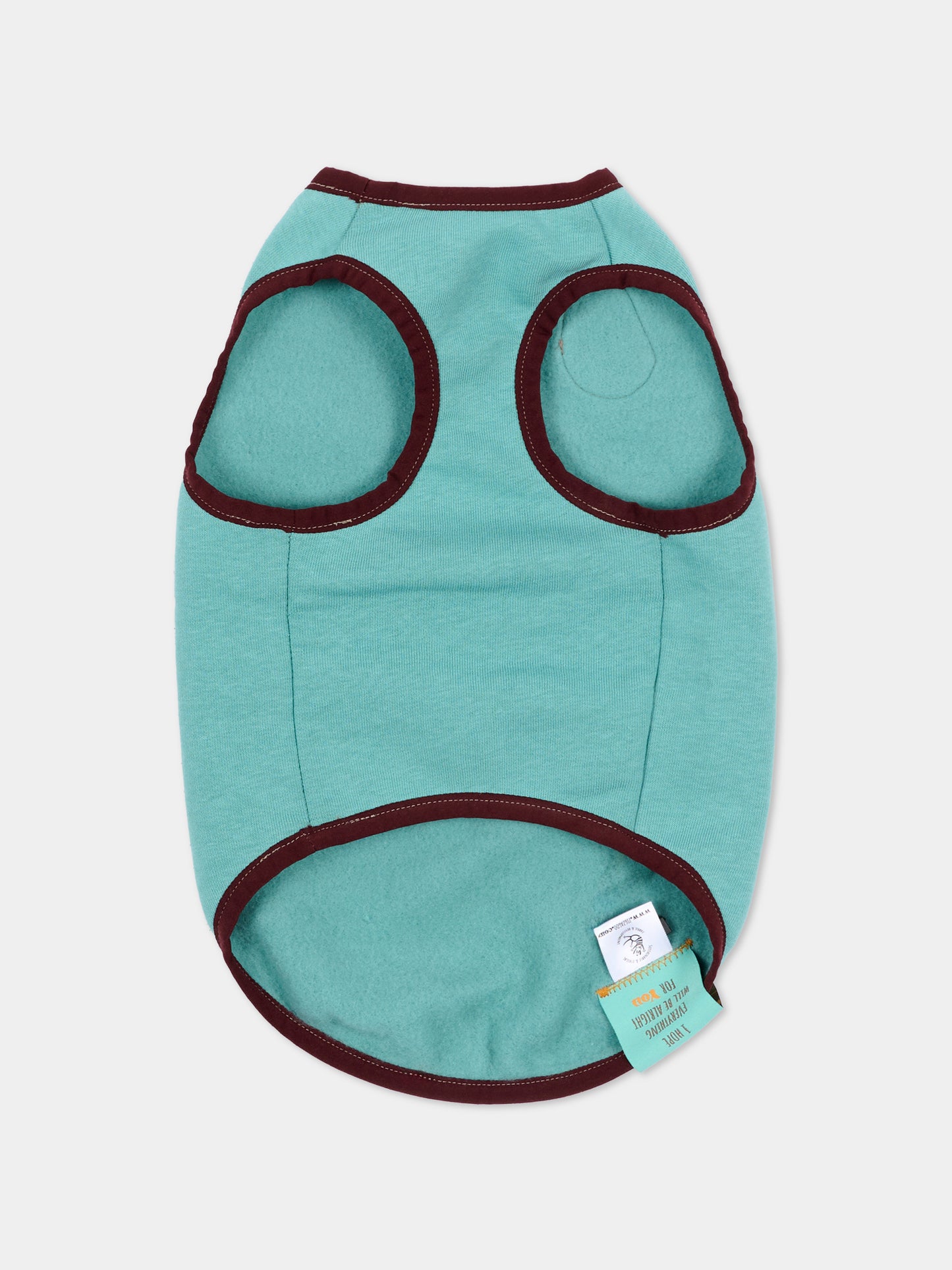 Tutina Ludovica verde per cani con patch