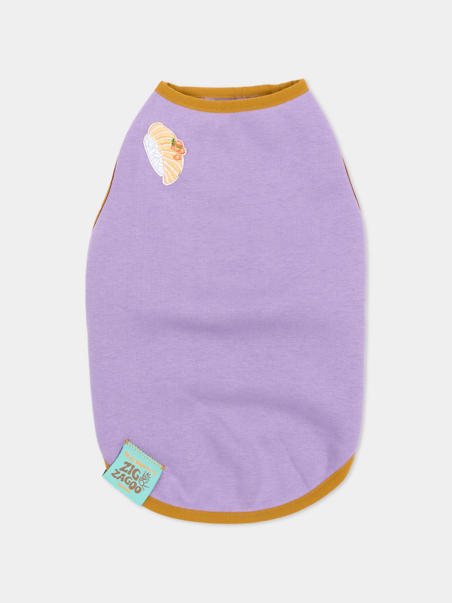 Tutina Ludovica per cani lilla con patch