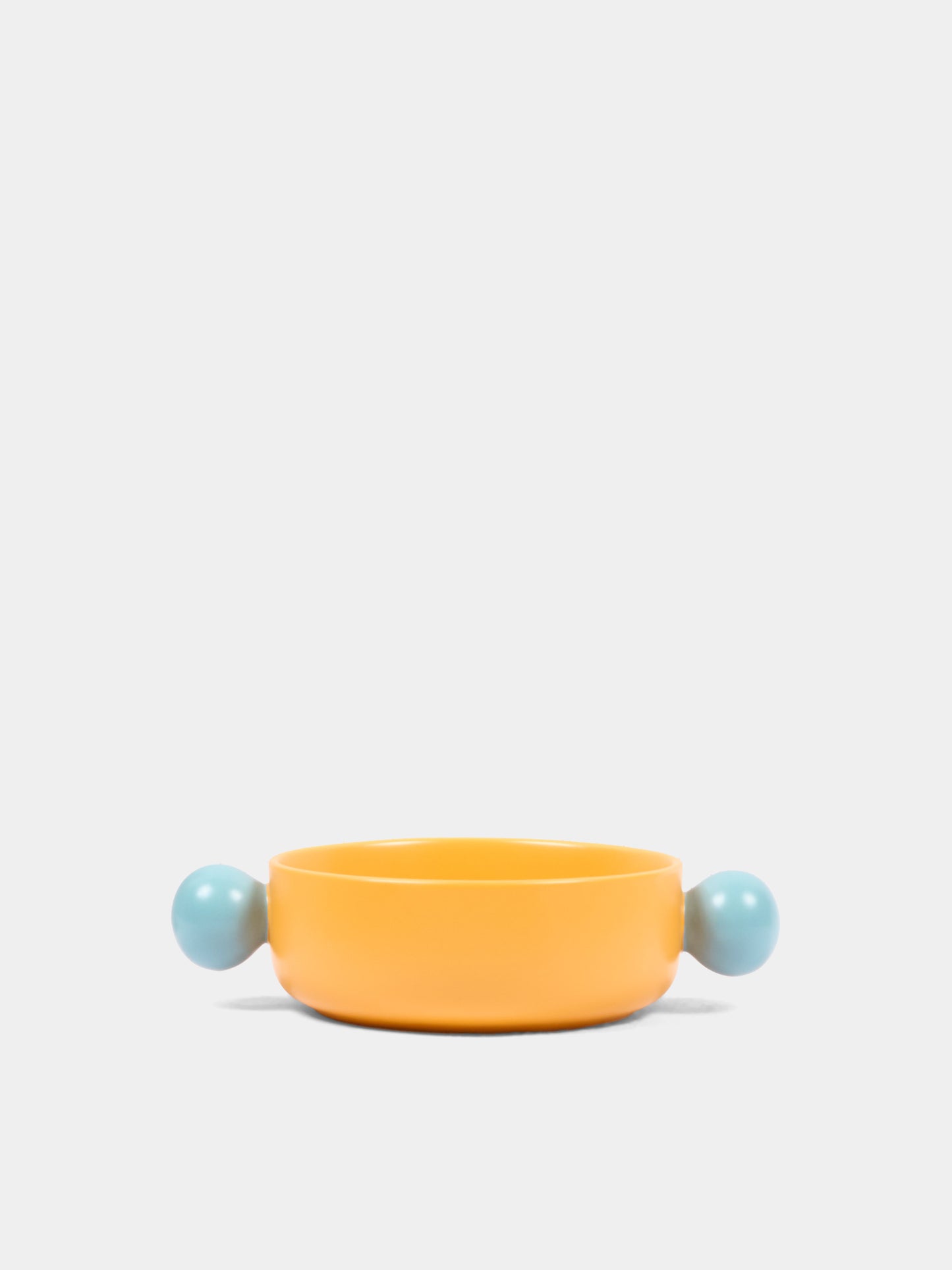 Ciotola Pon Pon arancione per cani in ceramica,Jampy,ACC CIO CERA ARA VDT