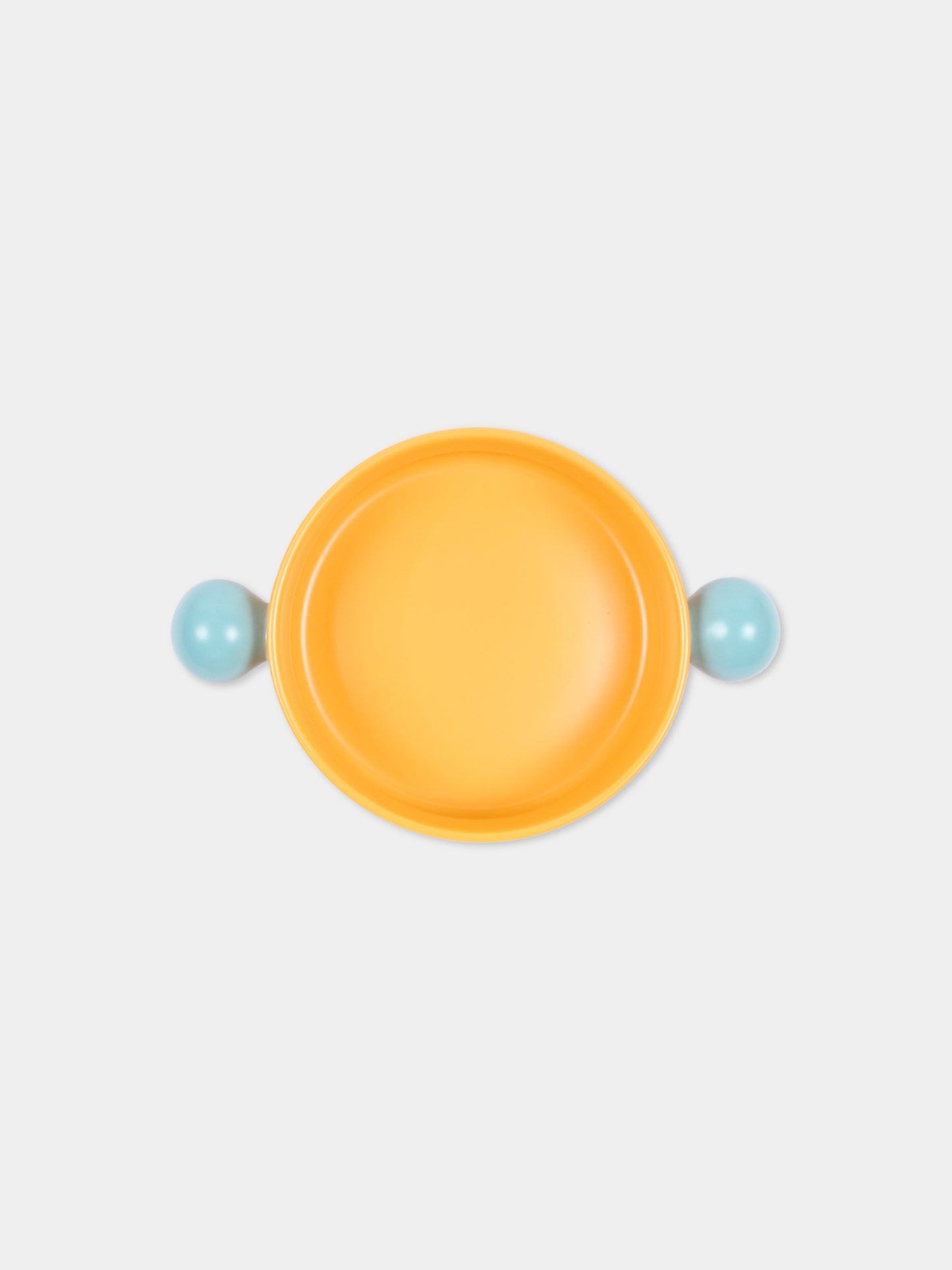 Ciotola Pon Pon arancione per cani in ceramica,Jampy,ACC CIO CERA ARA VDT