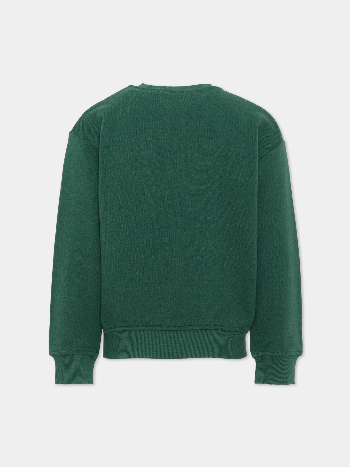 Felpa verde per bambino con tasca,Roy Roger's Kids,R F100 00 4743
