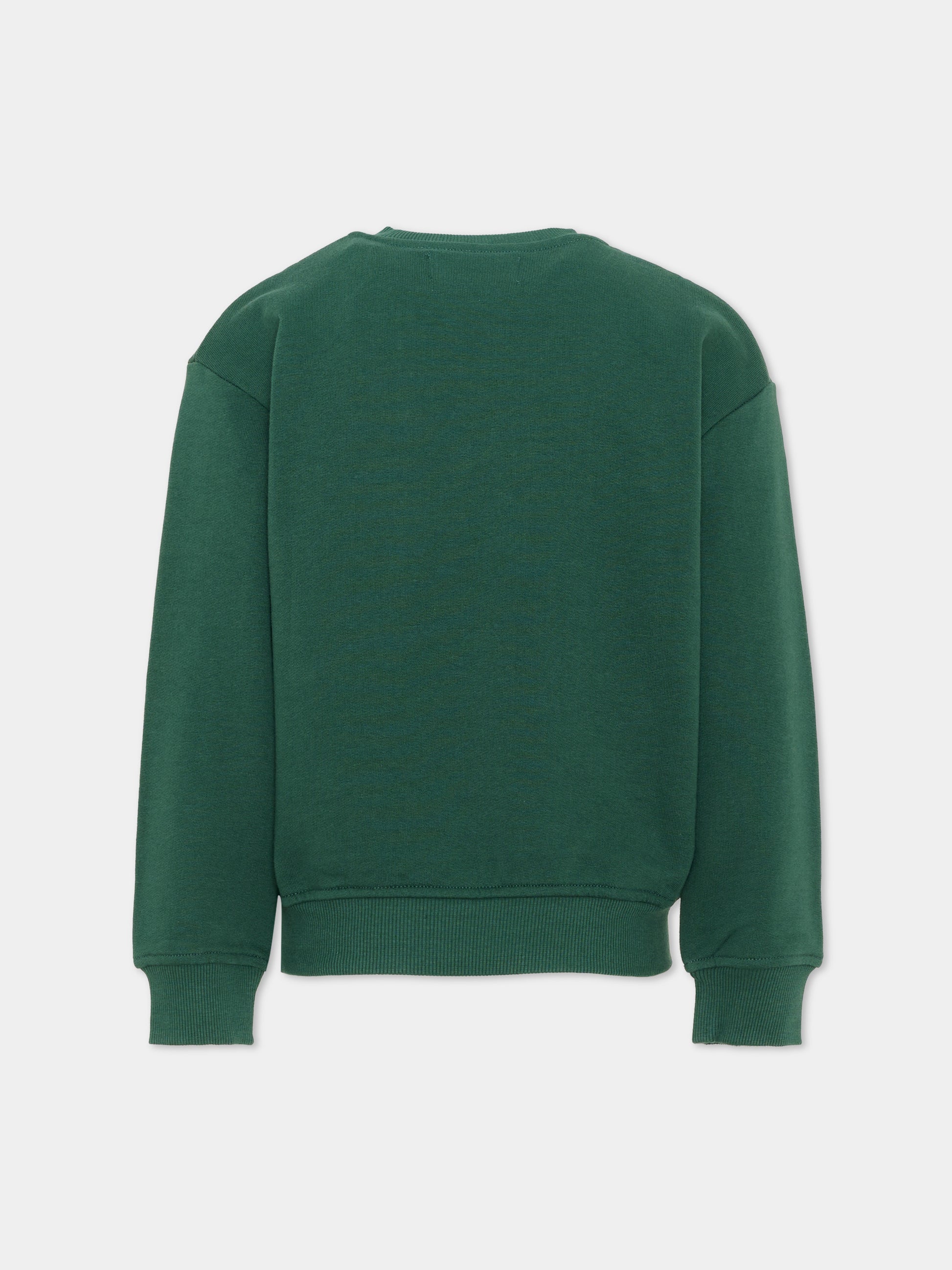 Felpa verde per bambino con tasca,Roy Roger's Kids,R F100 00 4743