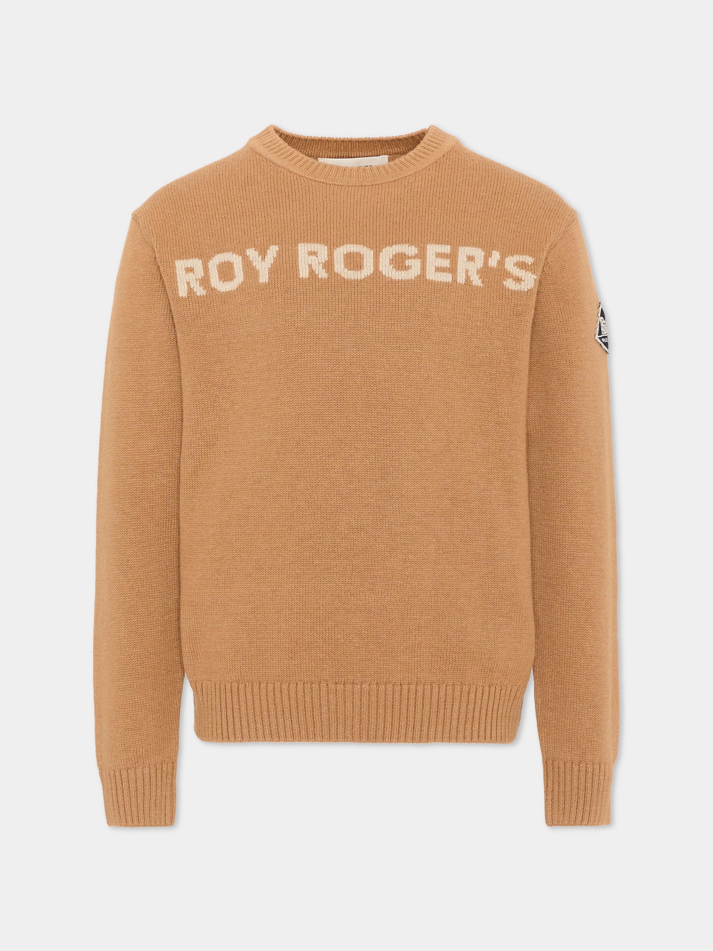 Maglione beige per bambino con logo,Roy Roger's Kids,R F107 00 0729