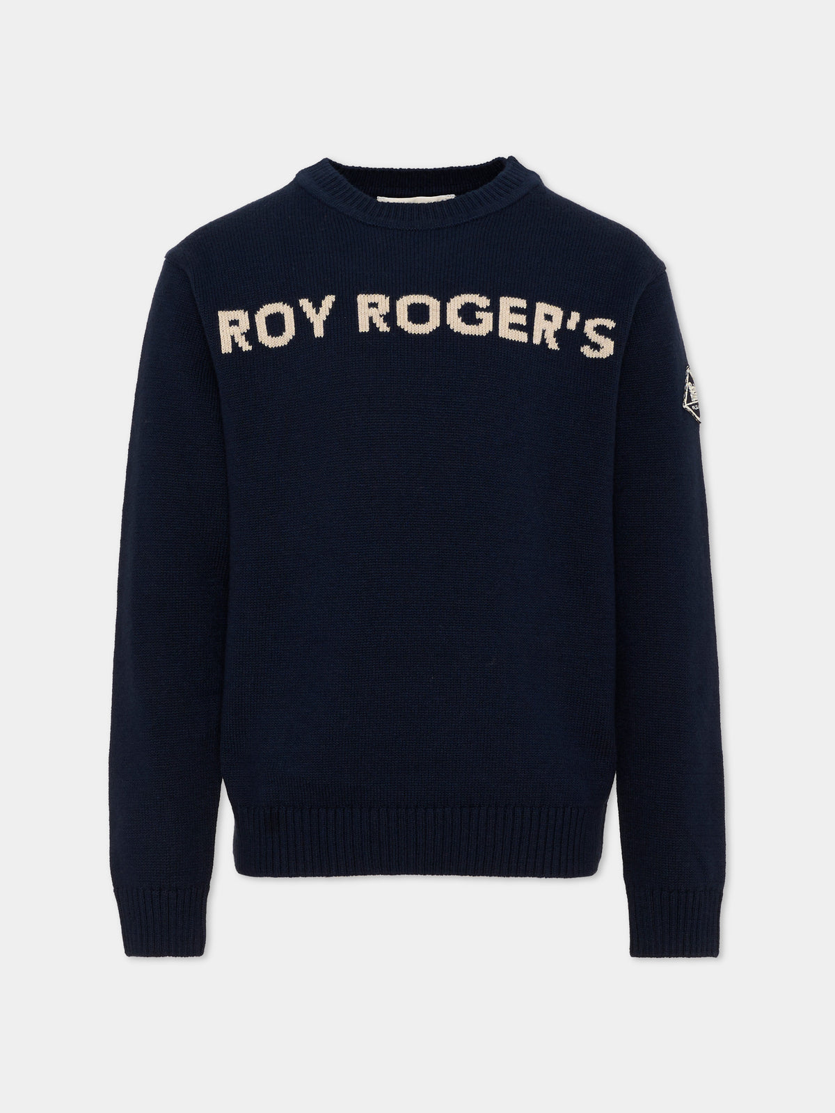 Maglione blu per bambino con logo,Roy Roger's Kids,R F107 00 3885