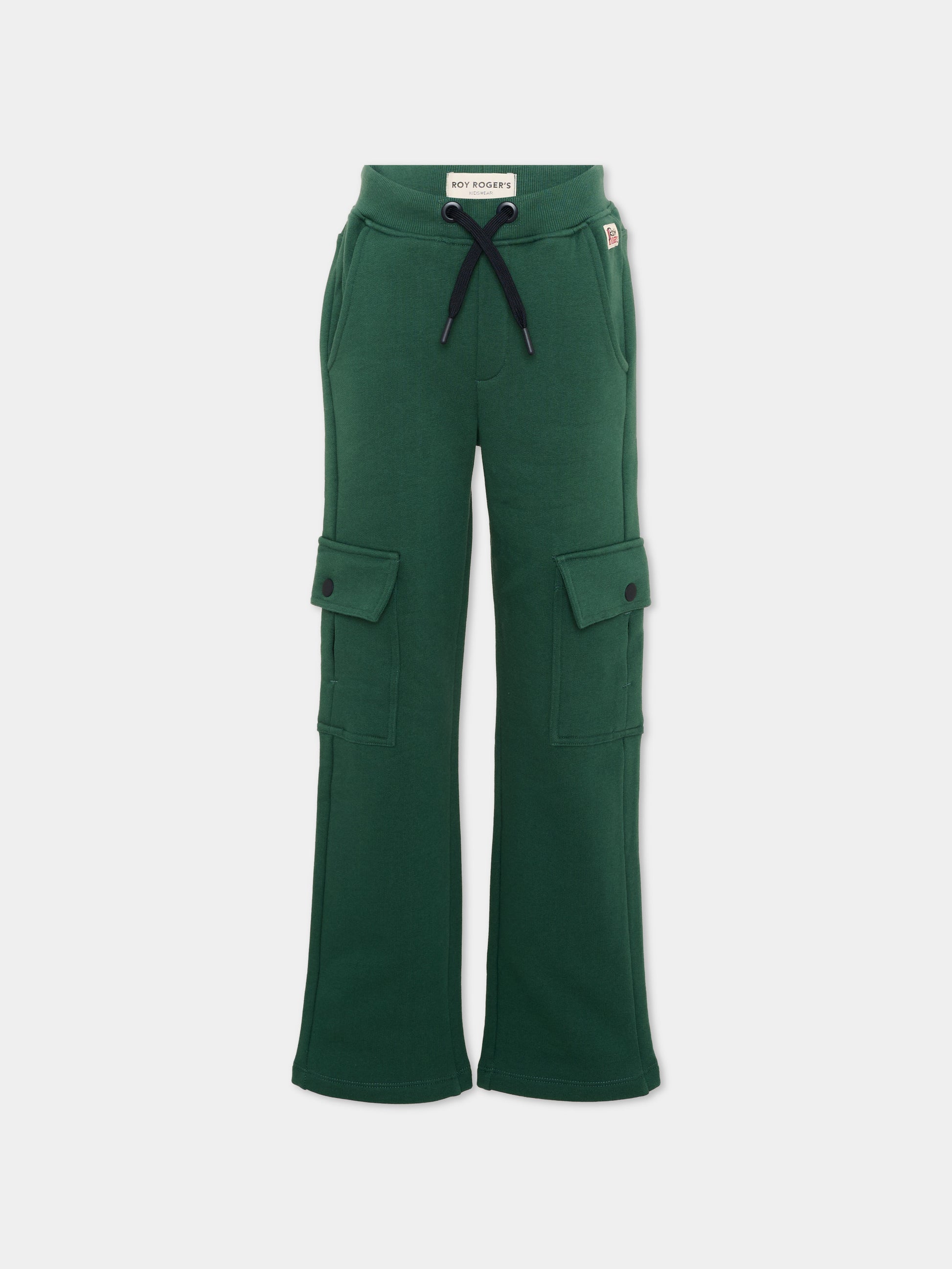 Pantalone verde per bambino cargo,Roy Roger's Kids,R F112 00 4743