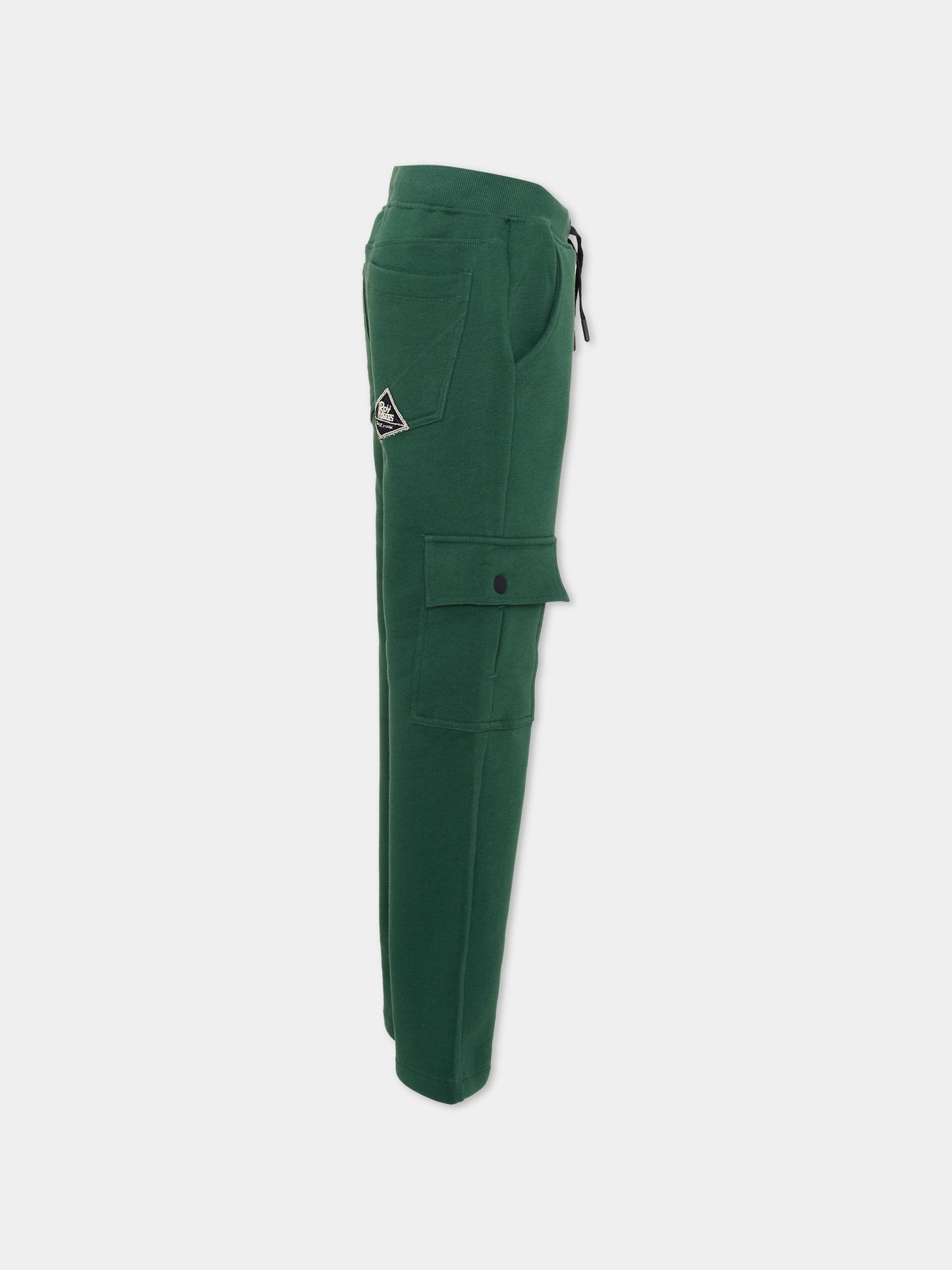 Pantalone verde per bambino cargo,Roy Roger's Kids,R F112 00 4743