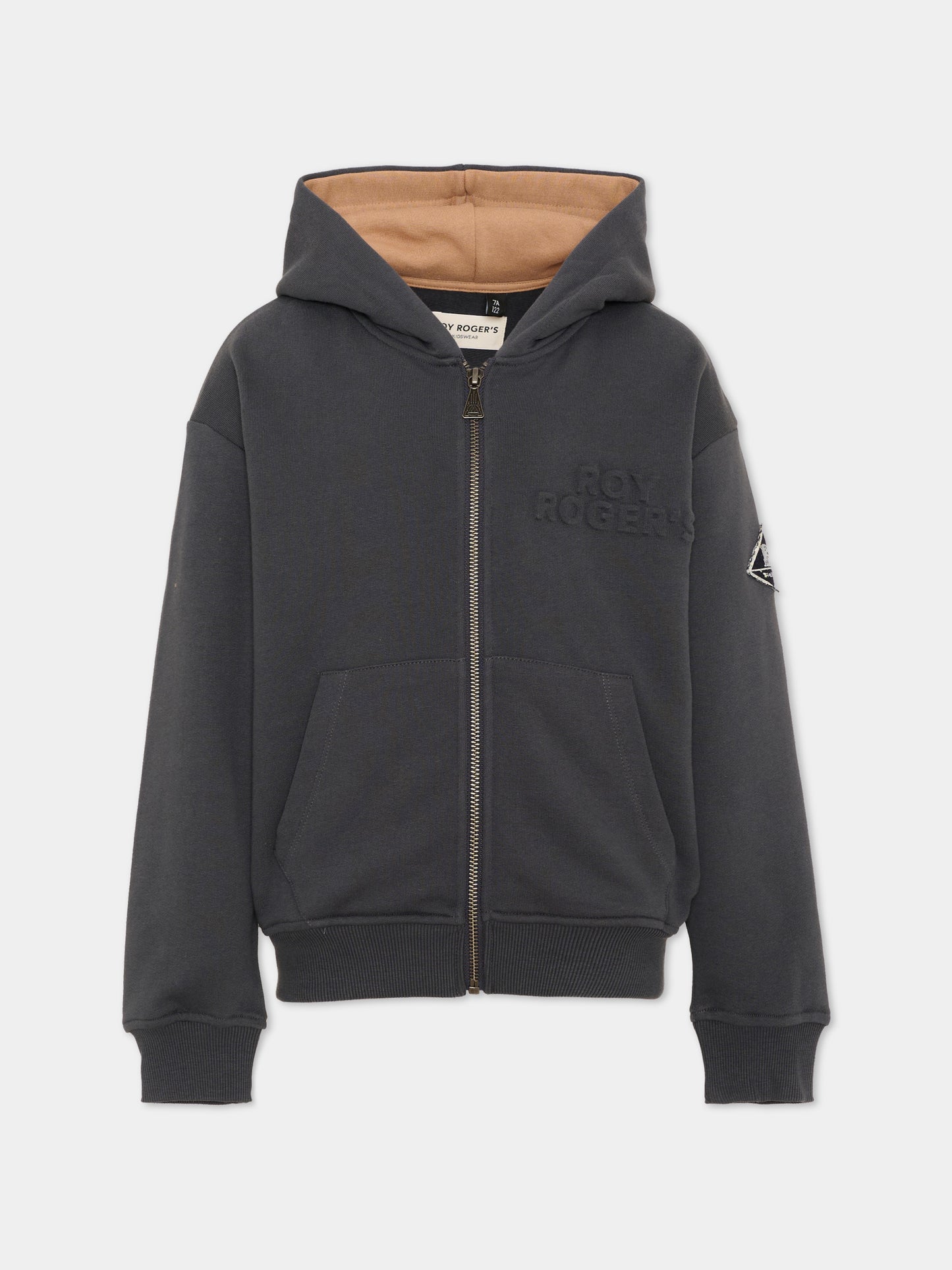 Felpa con cappuccio blu con zip,Roy Roger's Kids,R F124 00 0566