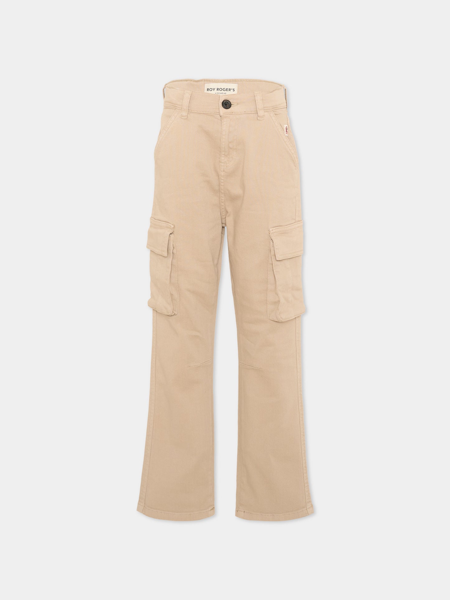 Pantalone beige per bambino cargo,Roy Roger's Kids,R F202 00 0436