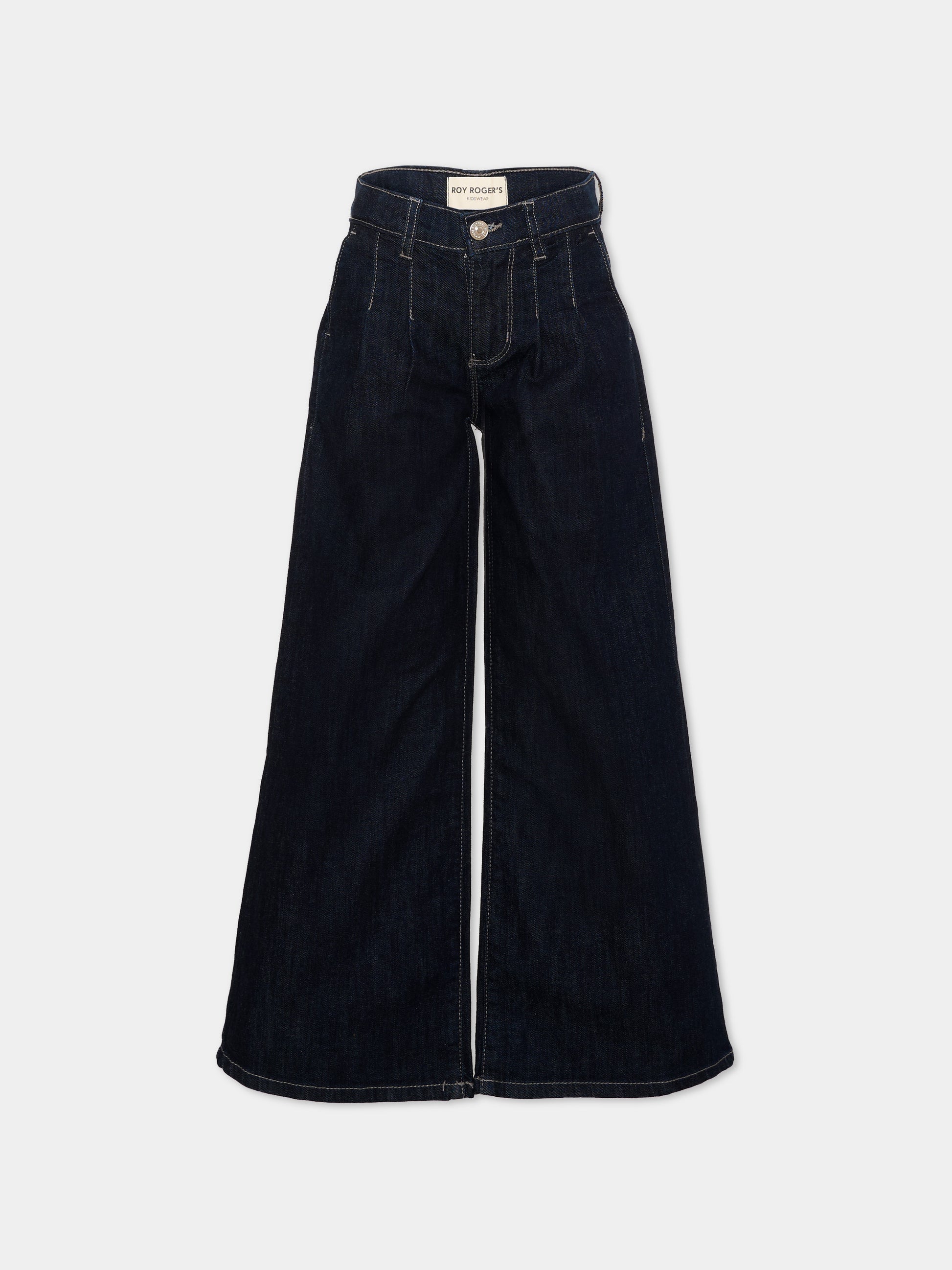 Jeans denim per bamina gamba ampia,Roy Roger's Kids,R F176 00 7004