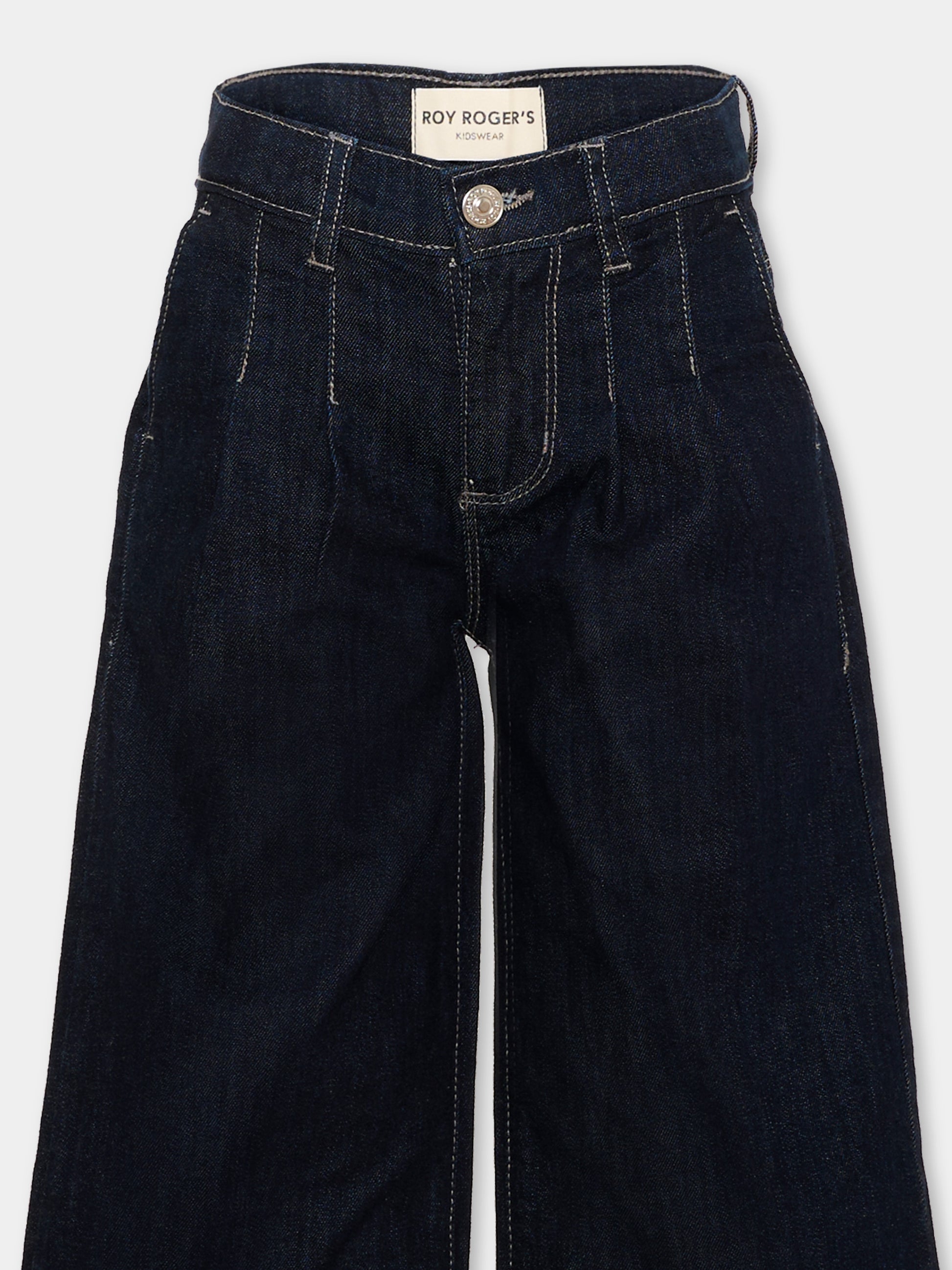 Jeans denim per bamina gamba ampia,Roy Roger's Kids,R F176 00 7004